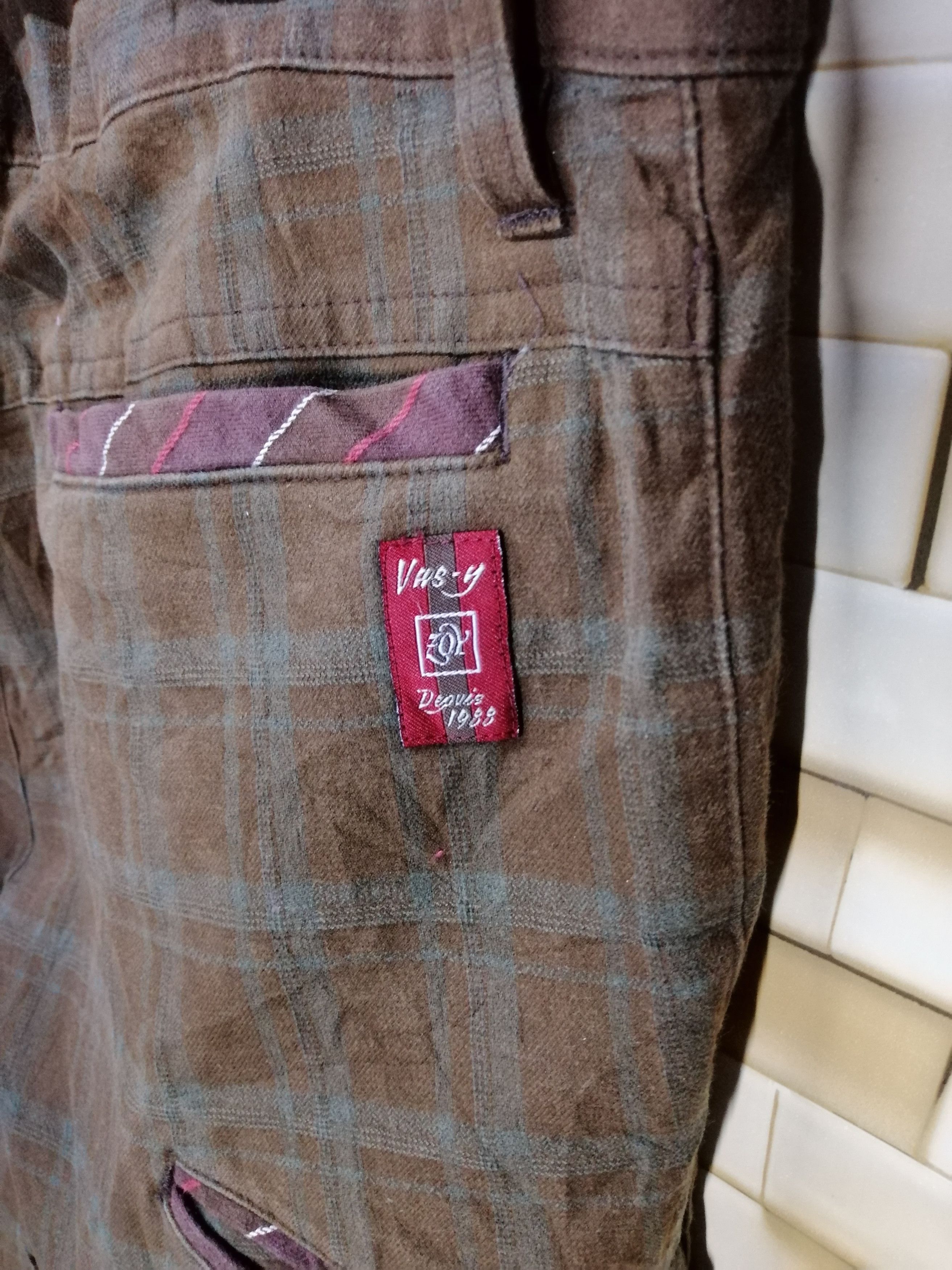 Japanese Brand Vas-Y Checked Plaid Slim Fit Punk Work Wear Pant Size US 32 / EU 48 - 5 Thumbnail