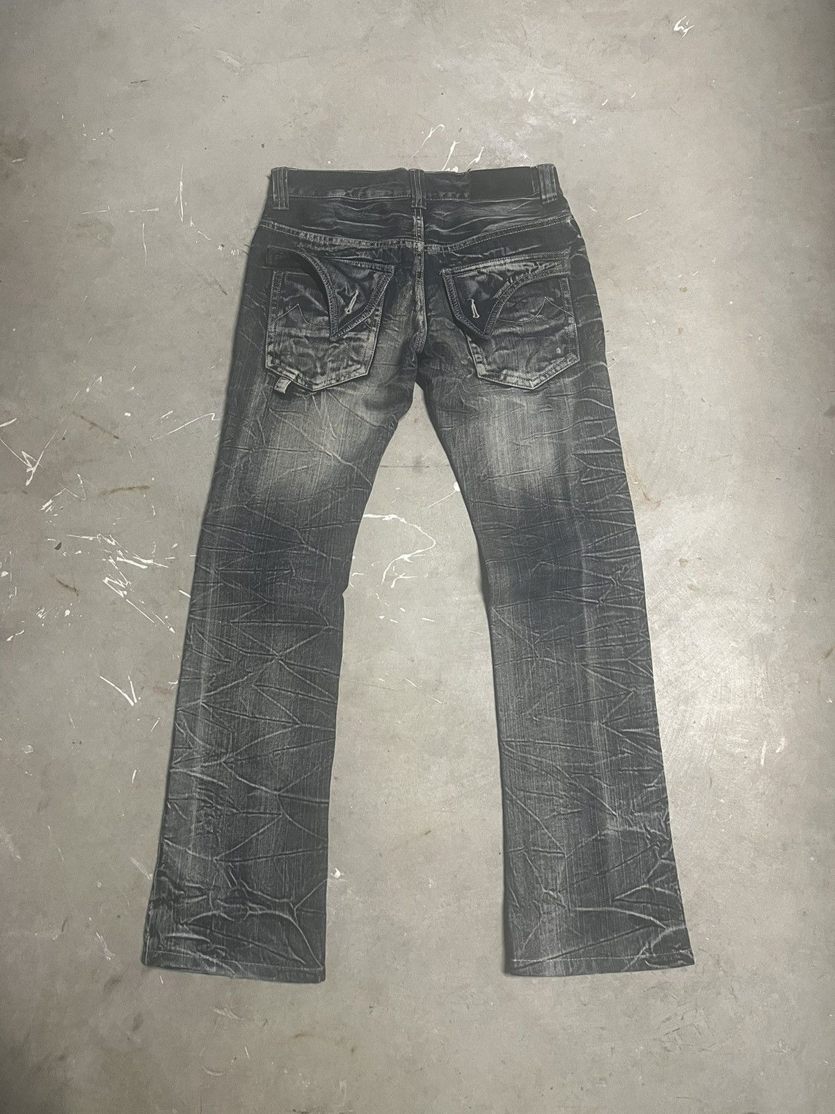 Japanese Brand Tornado mart acid wash denim flare jeans Size US 28 / EU 44 - 2 Thumbnail