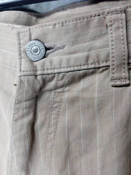 Beams Plus × Japanese Brand Beams Stars Stripes Light Brown Jeans LIKE Yohji Yamamoto Size US 32 / EU 48 - 3 Thumbnail