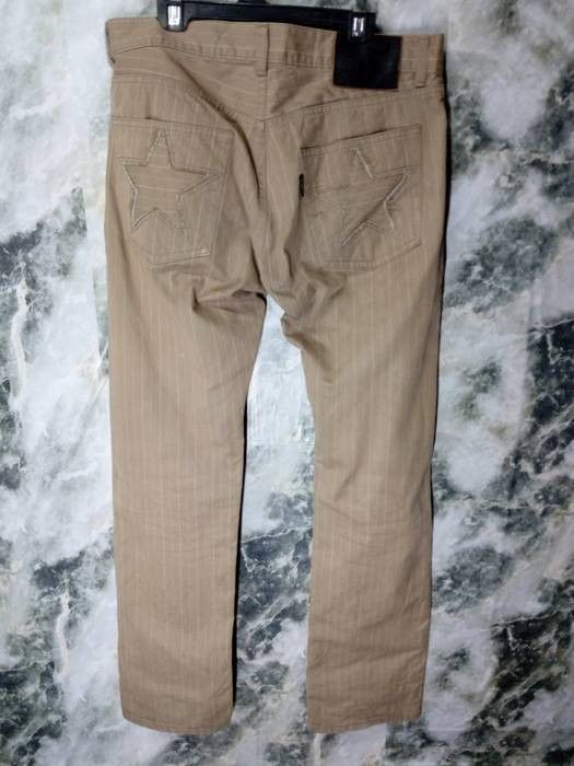 Beams Plus × Japanese Brand Beams Stars Stripes Light Brown Jeans LIKE Yohji Yamamoto Size US 32 / EU 48 - 2 Thumbnail