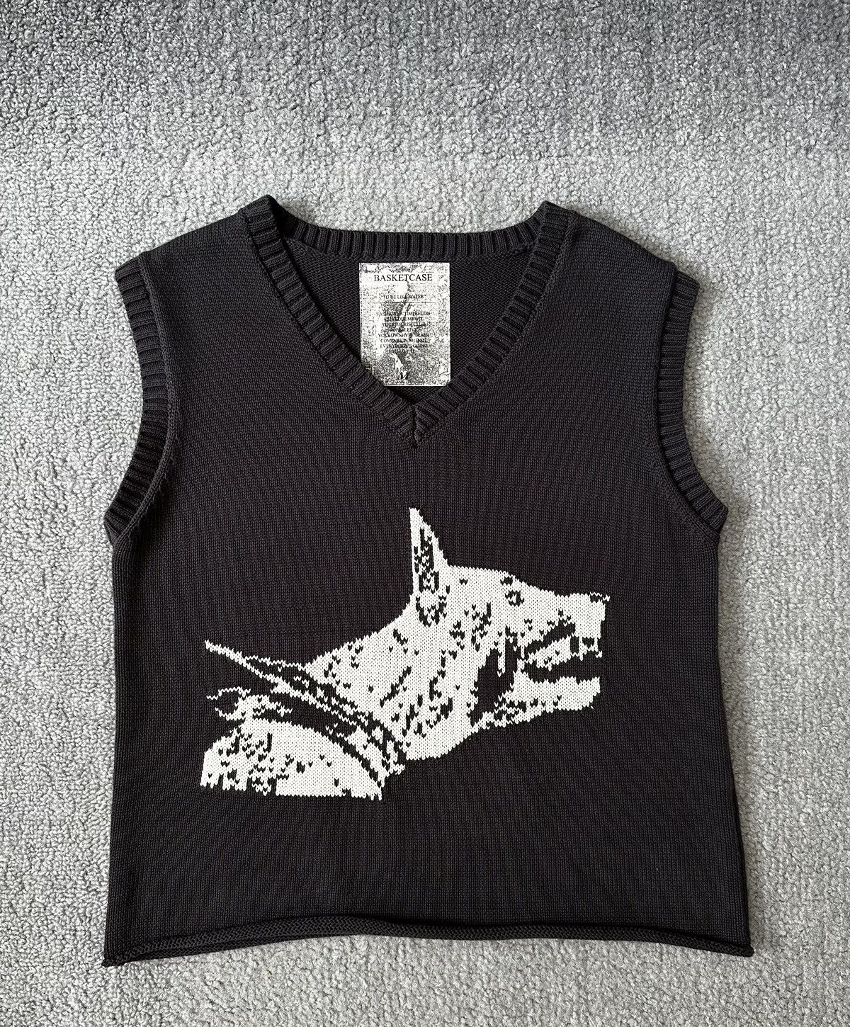 Basketcase Knitted Sweater Vest