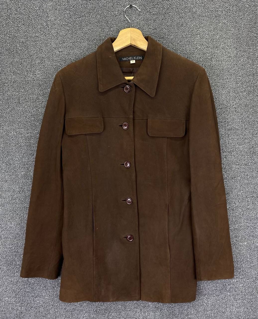 Michel Klein Vintage Michel Klein Sheep Leather Coats Button Up Jacket Size XS / US 0-2 / IT 36-38 - 1 Thumbnail