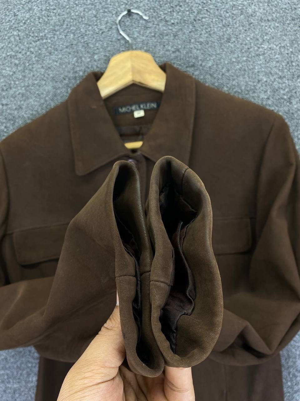 Michel Klein Vintage Michel Klein Sheep Leather Coats Button Up Jacket Size XS / US 0-2 / IT 36-38 - 10 Thumbnail