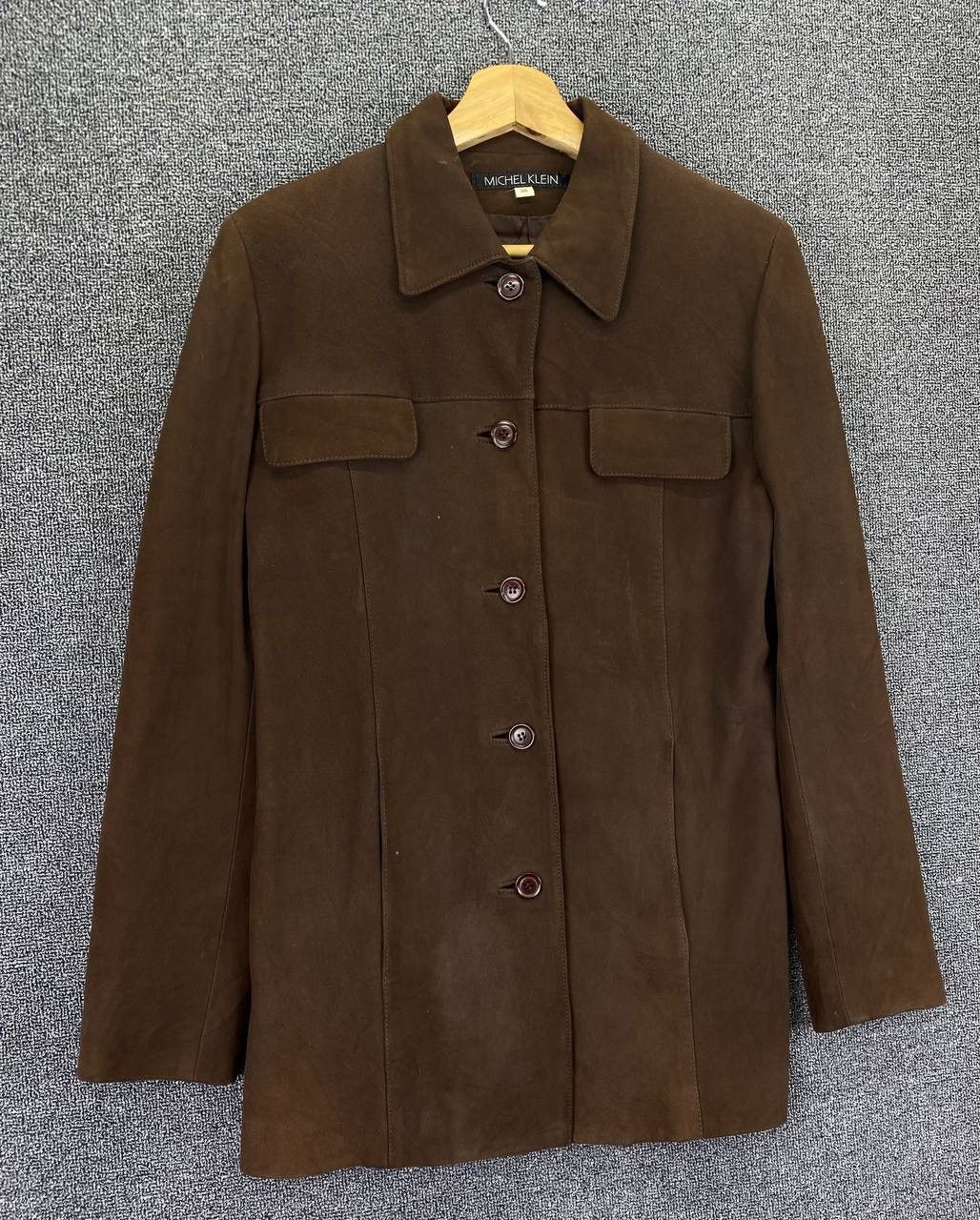 Michel Klein Vintage Michel Klein Sheep Leather Coats Button Up Jacket Size XS / US 0-2 / IT 36-38 - 2 Thumbnail