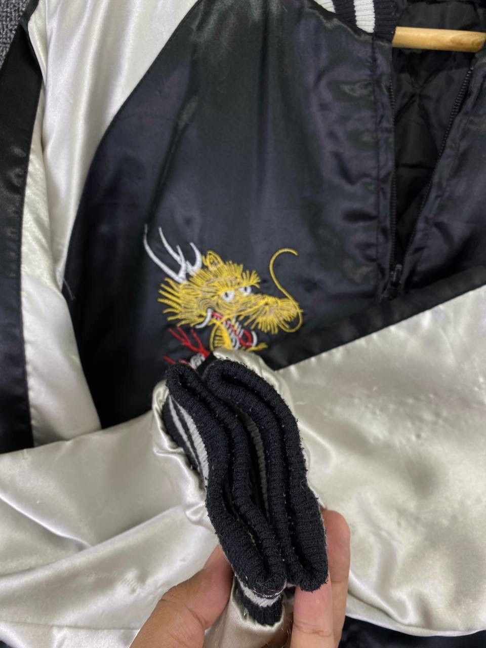 Japanese Brand Vintage Sukajan Dragon Embroidery Big Logo Souvenir Jacket Size M / US 6-8 / IT 42-44 - 8 Thumbnail