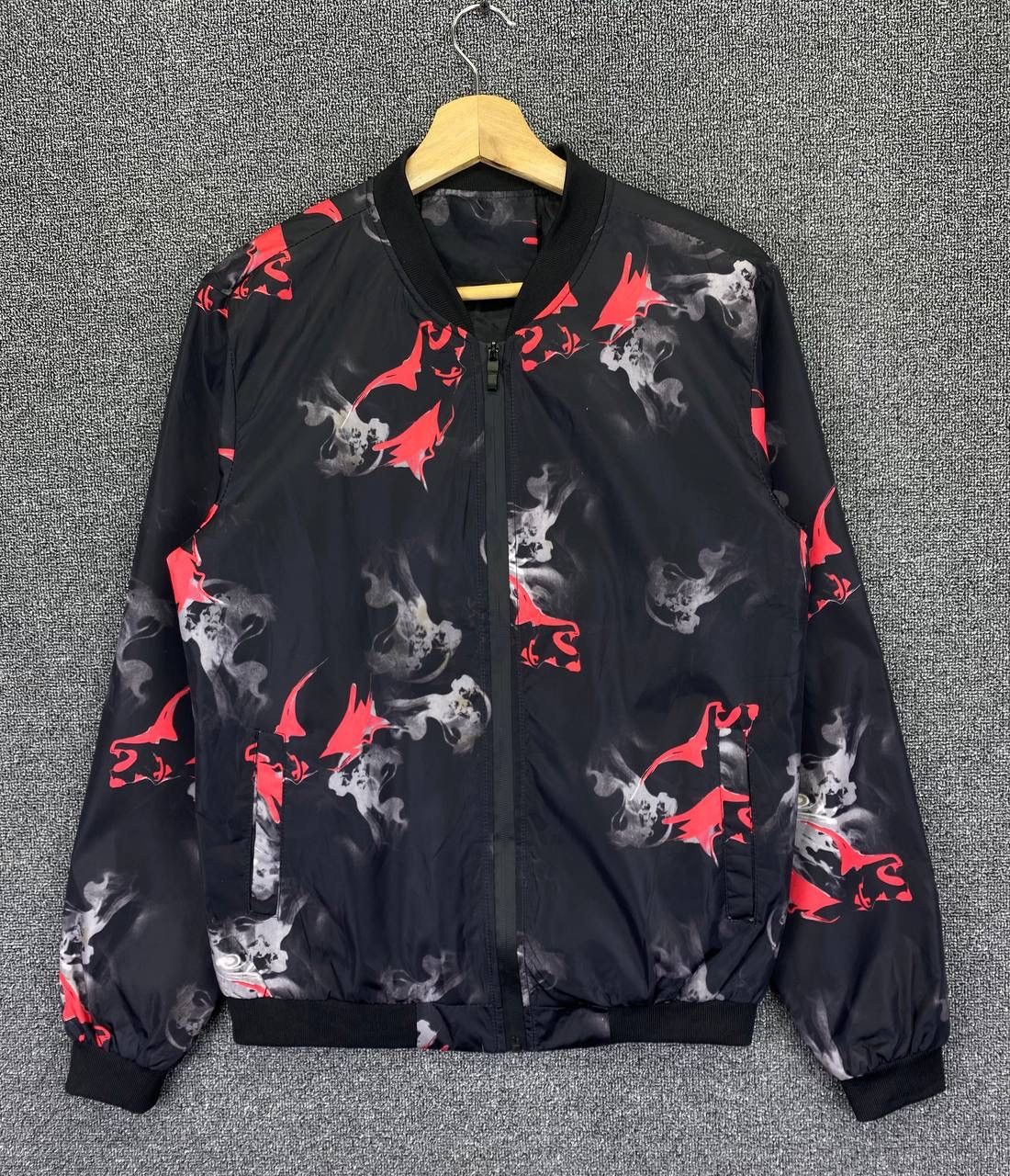 Japanese Brand Vintage Japanese Smoke Full Printed Design Zipper jacket Size US M / EU 48-50 / 2 - 1 Thumbnail