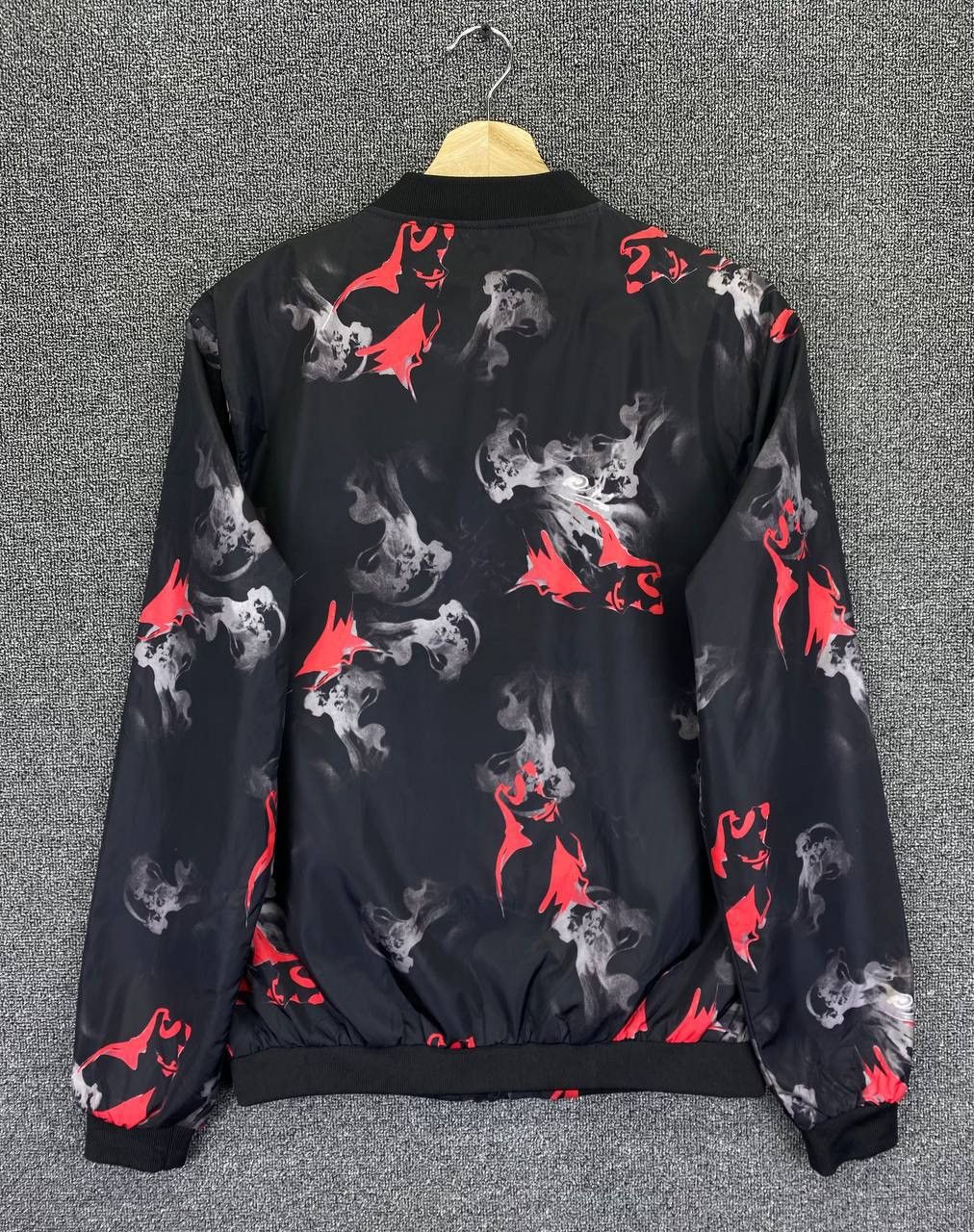Japanese Brand Vintage Japanese Smoke Full Printed Design Zipper jacket Size US M / EU 48-50 / 2 - 8 Thumbnail