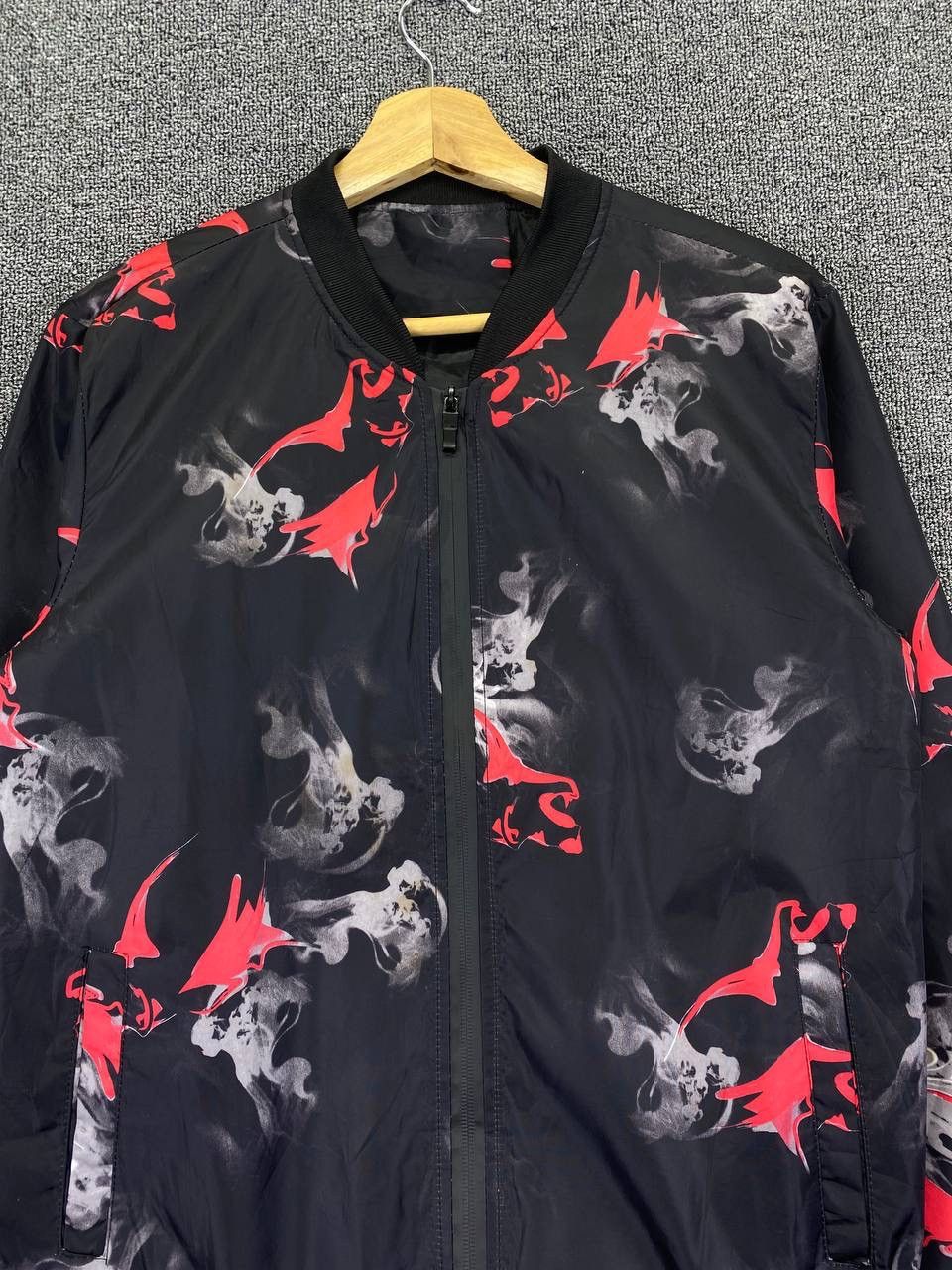 Japanese Brand Vintage Japanese Smoke Full Printed Design Zipper jacket Size US M / EU 48-50 / 2 - 3 Thumbnail