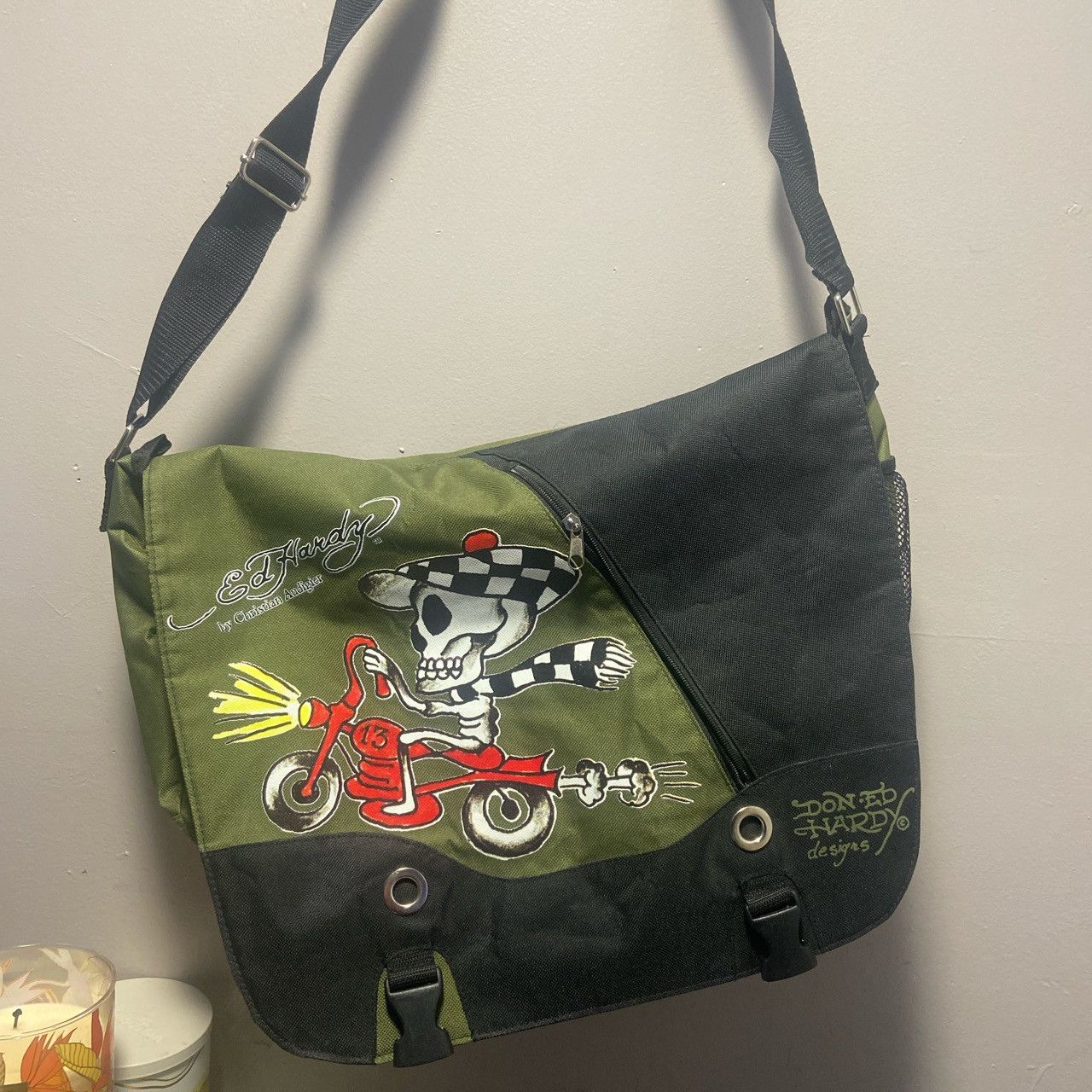 Ed Hardy Ed Hardy Christian Audigier Side Bag | Grailed