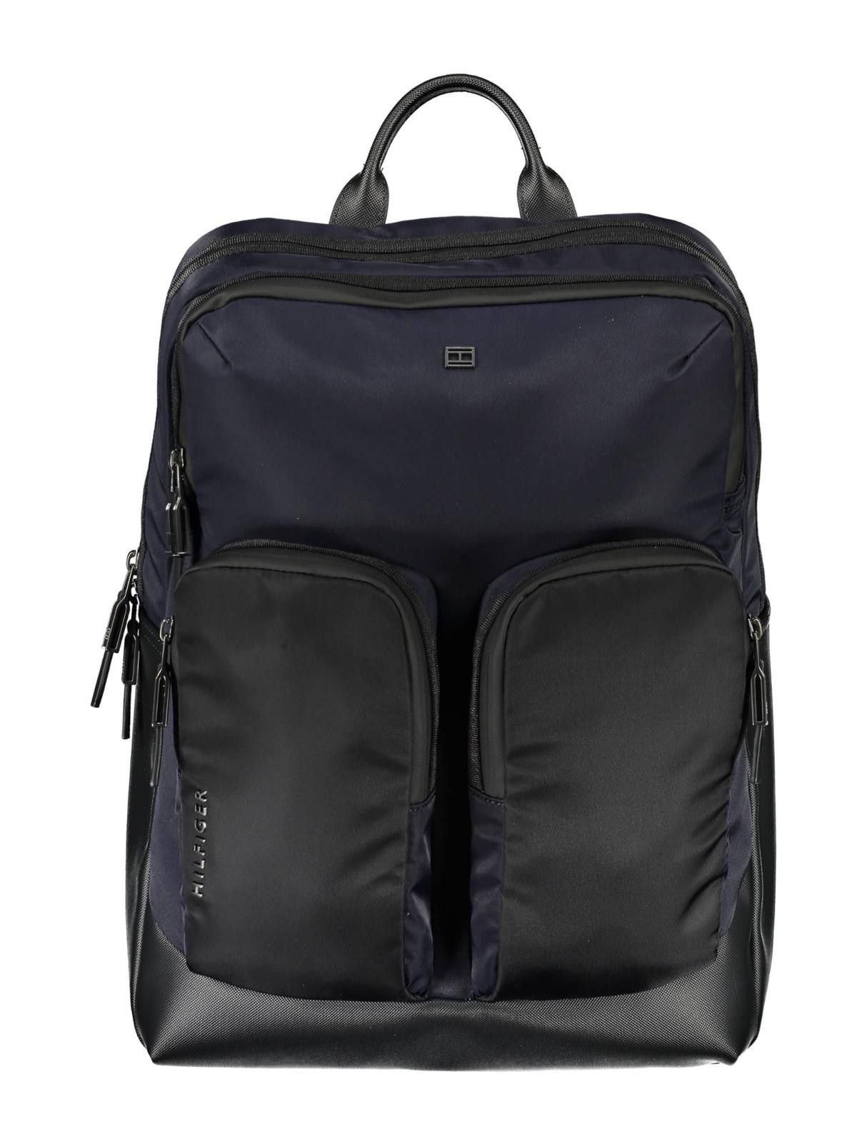 Tommy Hilfiger Blue Polyurethane Men Backpack