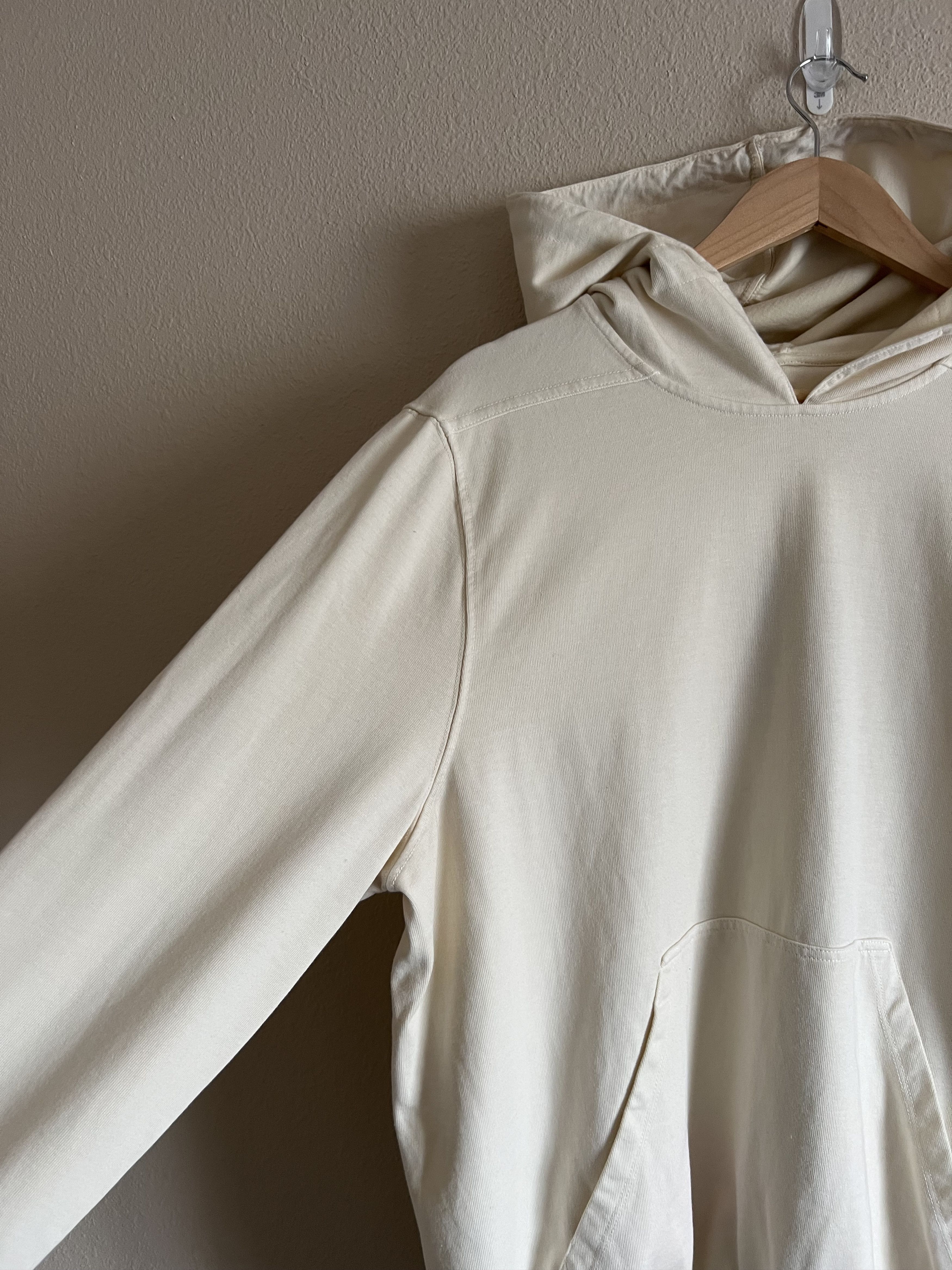 Rick Owens Drkshdw Rick Owens DRKSHDW Granbury Hoodie in Natural White Size US M / EU 48-50 / 2 - 4 Thumbnail