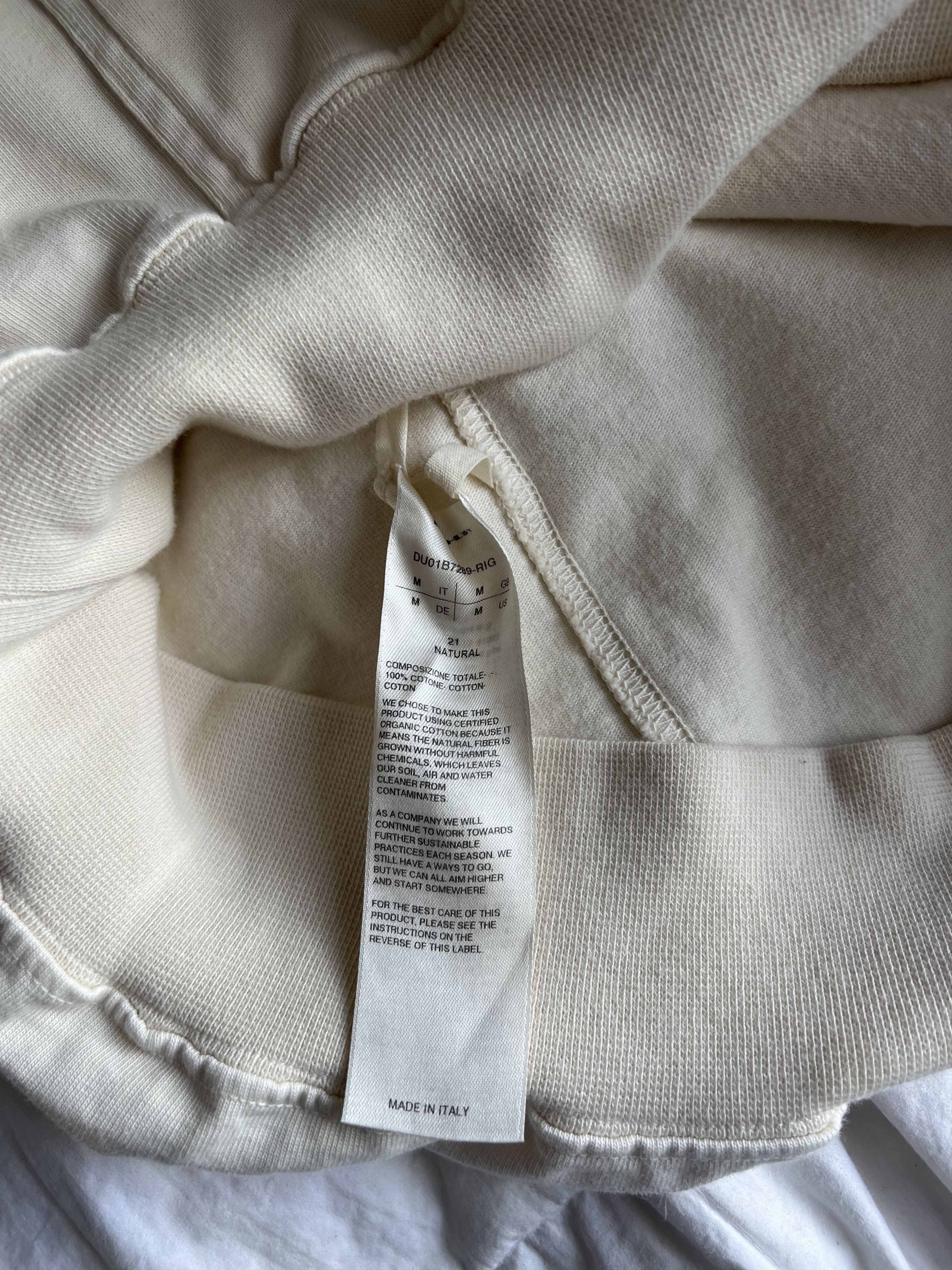 Rick Owens Drkshdw Rick Owens DRKSHDW Granbury Hoodie in Natural White Size US M / EU 48-50 / 2 - 10 Thumbnail