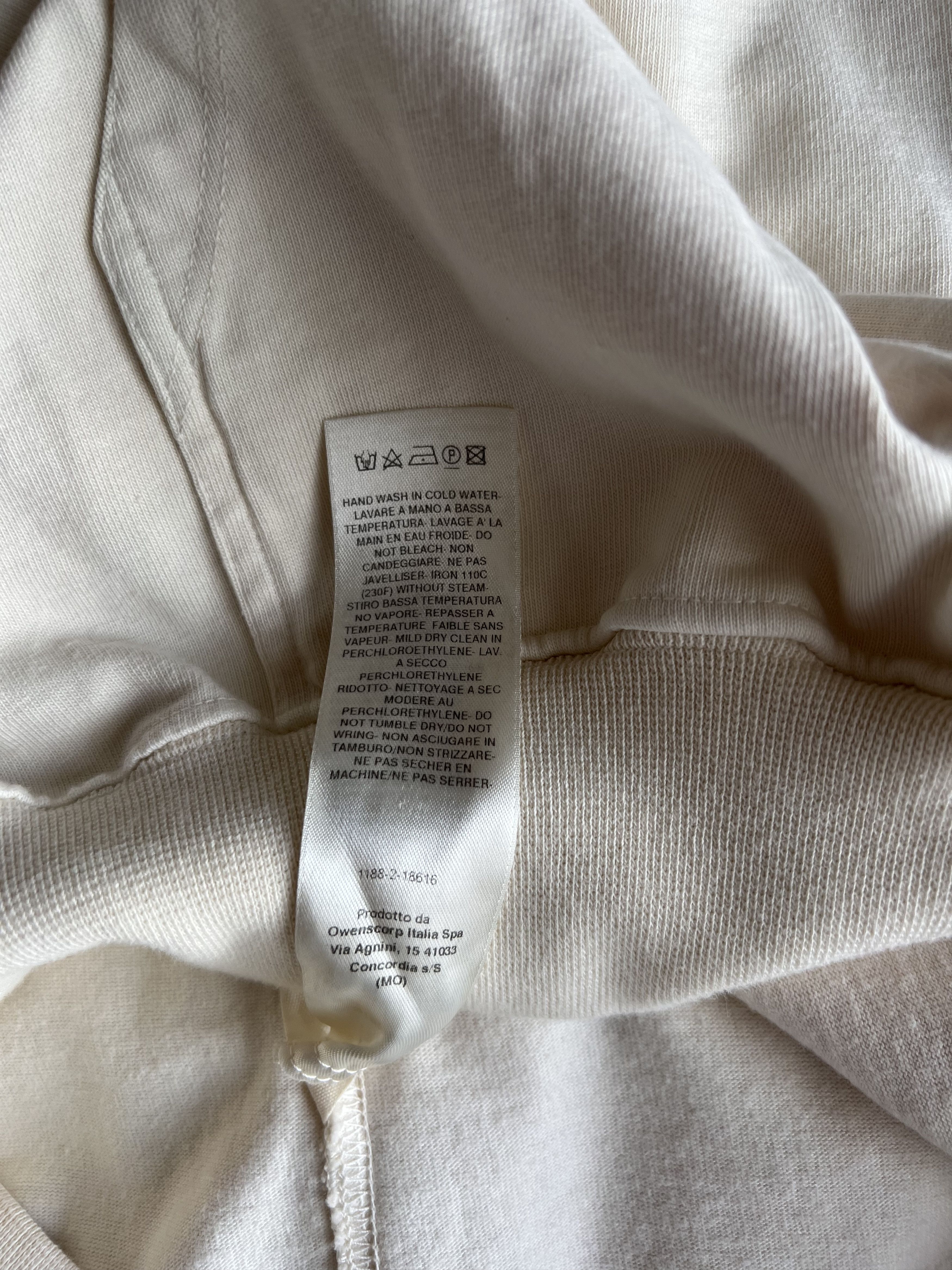 Rick Owens Drkshdw Rick Owens DRKSHDW Granbury Hoodie in Natural White Size US M / EU 48-50 / 2 - 11 Thumbnail