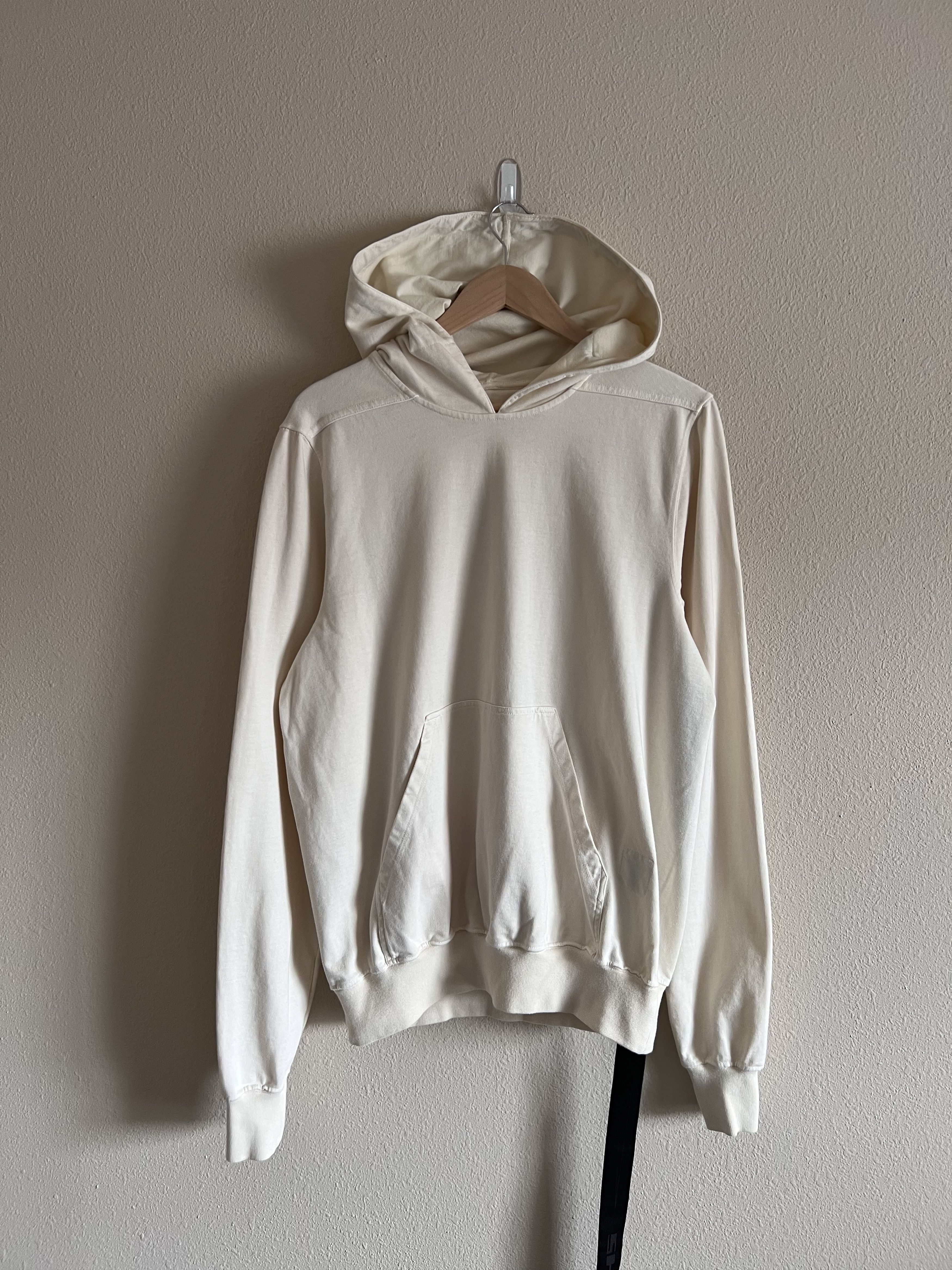 Rick Owens Drkshdw Rick Owens DRKSHDW Granbury Hoodie in Natural White Size US M / EU 48-50 / 2 - 1 Thumbnail