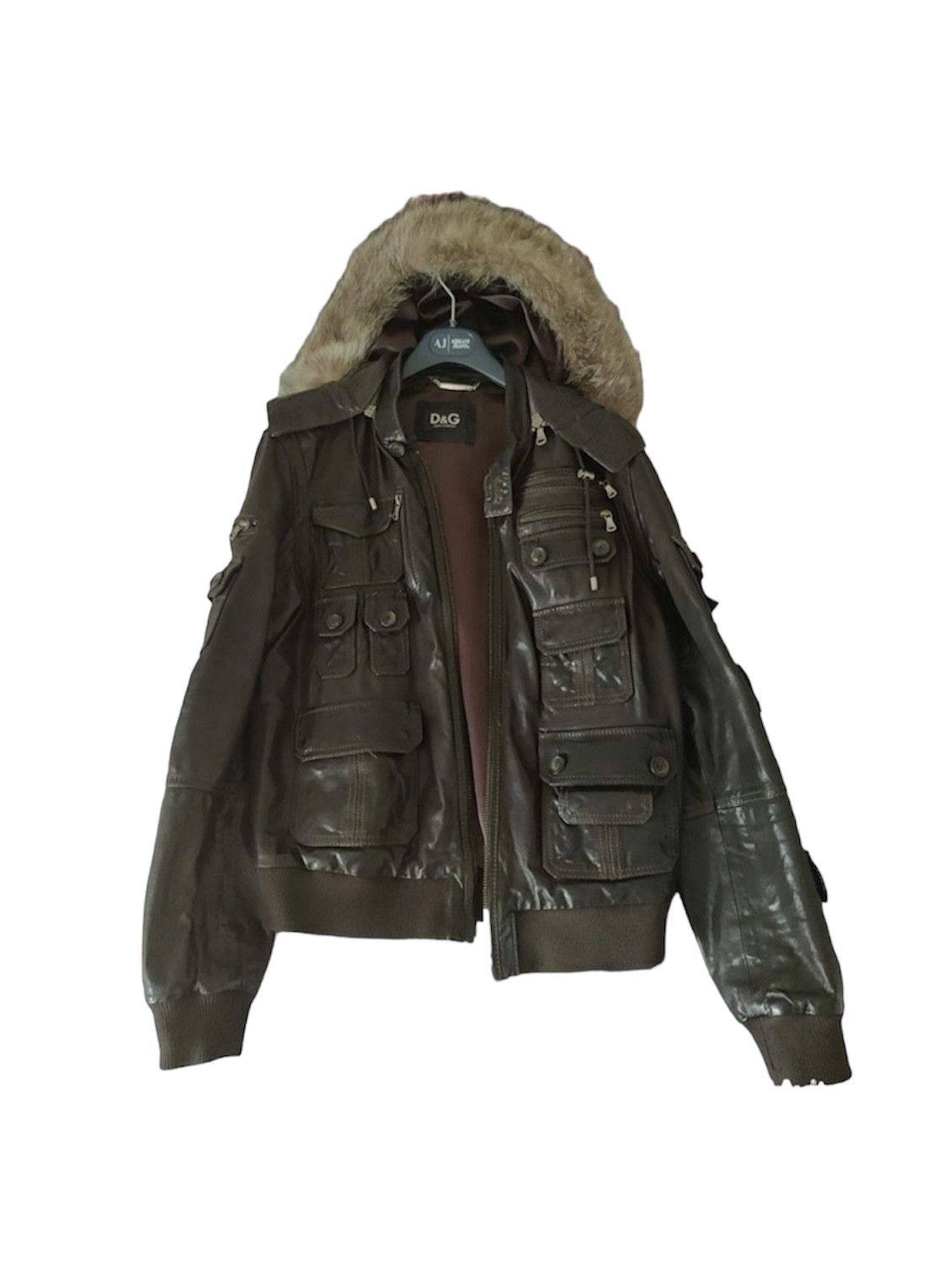 Dolce & Gabbana Multipocket Leather Jacket