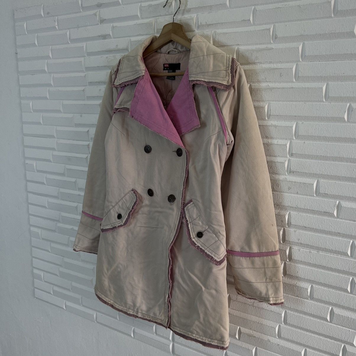 Japanese Brand VINTAGE DIESEL PARACHUTE BIKER LONG JACKET Size US XS / EU 42 / 0 - 2 Thumbnail