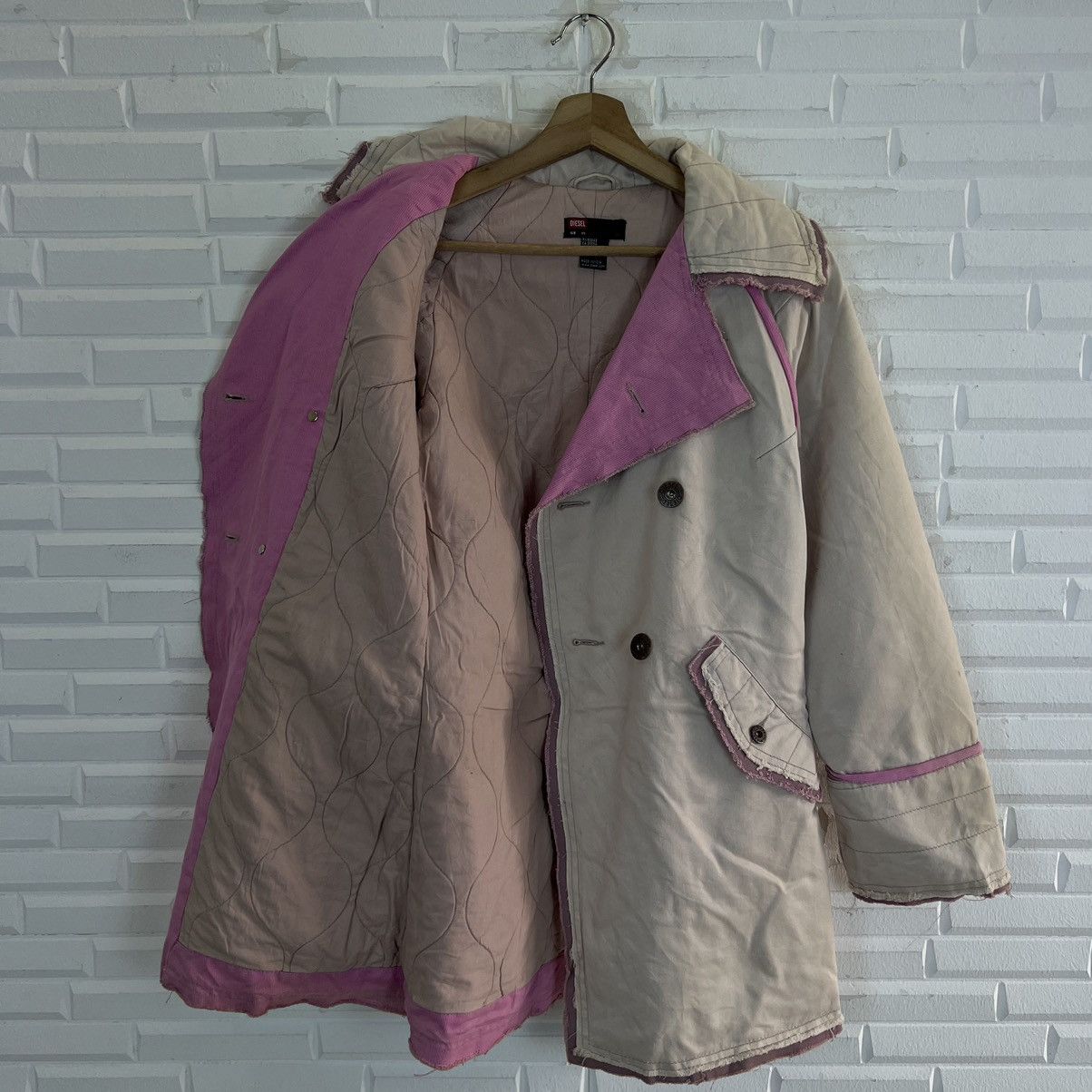 Japanese Brand VINTAGE DIESEL PARACHUTE BIKER LONG JACKET Size US XS / EU 42 / 0 - 8 Thumbnail