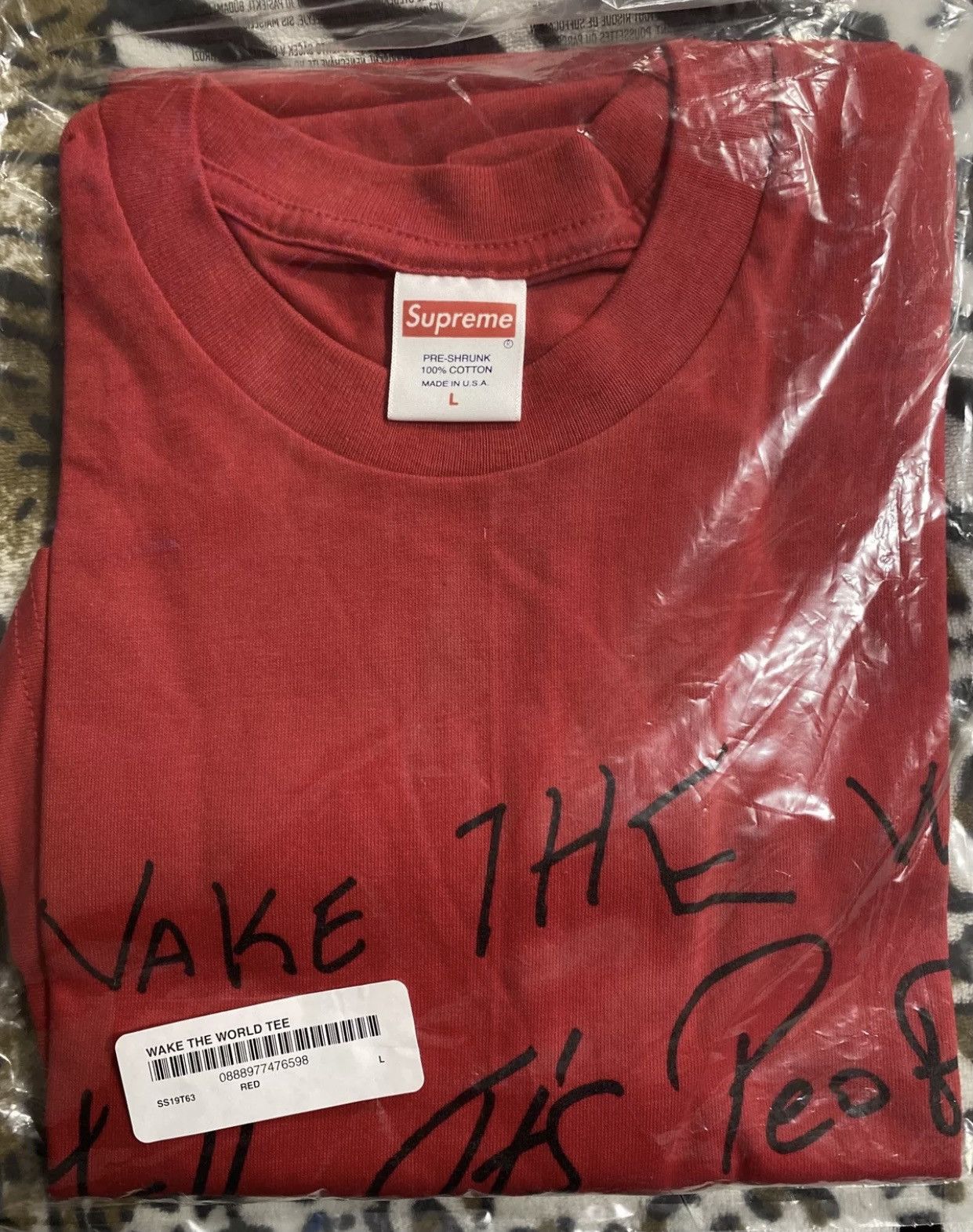 Supreme Wake The World Tee Buju Banton Res Large | Grailed