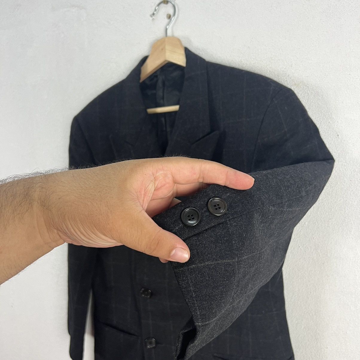 Japanese Brand KENZO DOUBLE BREAST CASUAL JACKET TARTAN DESIGN Size US S / EU 44-46 / 1 - 6 Thumbnail