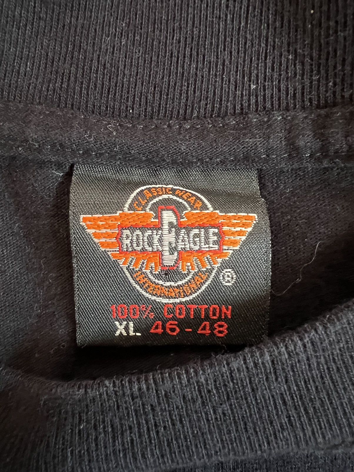 Vintage Vintage 90s Rock Eagle Native American Wolf Shirt Size US XL / EU 56 / 4 - 4 Thumbnail