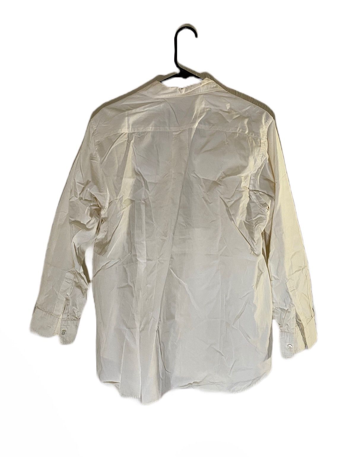 Cdg Tricot White Button Up