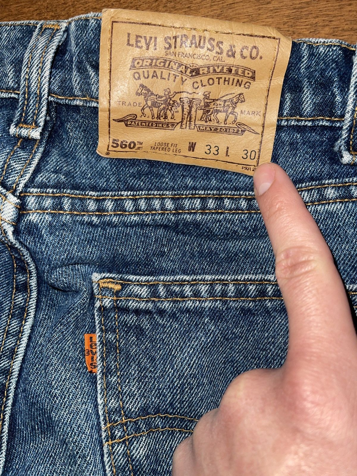 Levi's × Levi's Vintage Clothing × Vintage VINTAGE ORANGE TAB LEVIS 560 Size US 33 - 3 Thumbnail