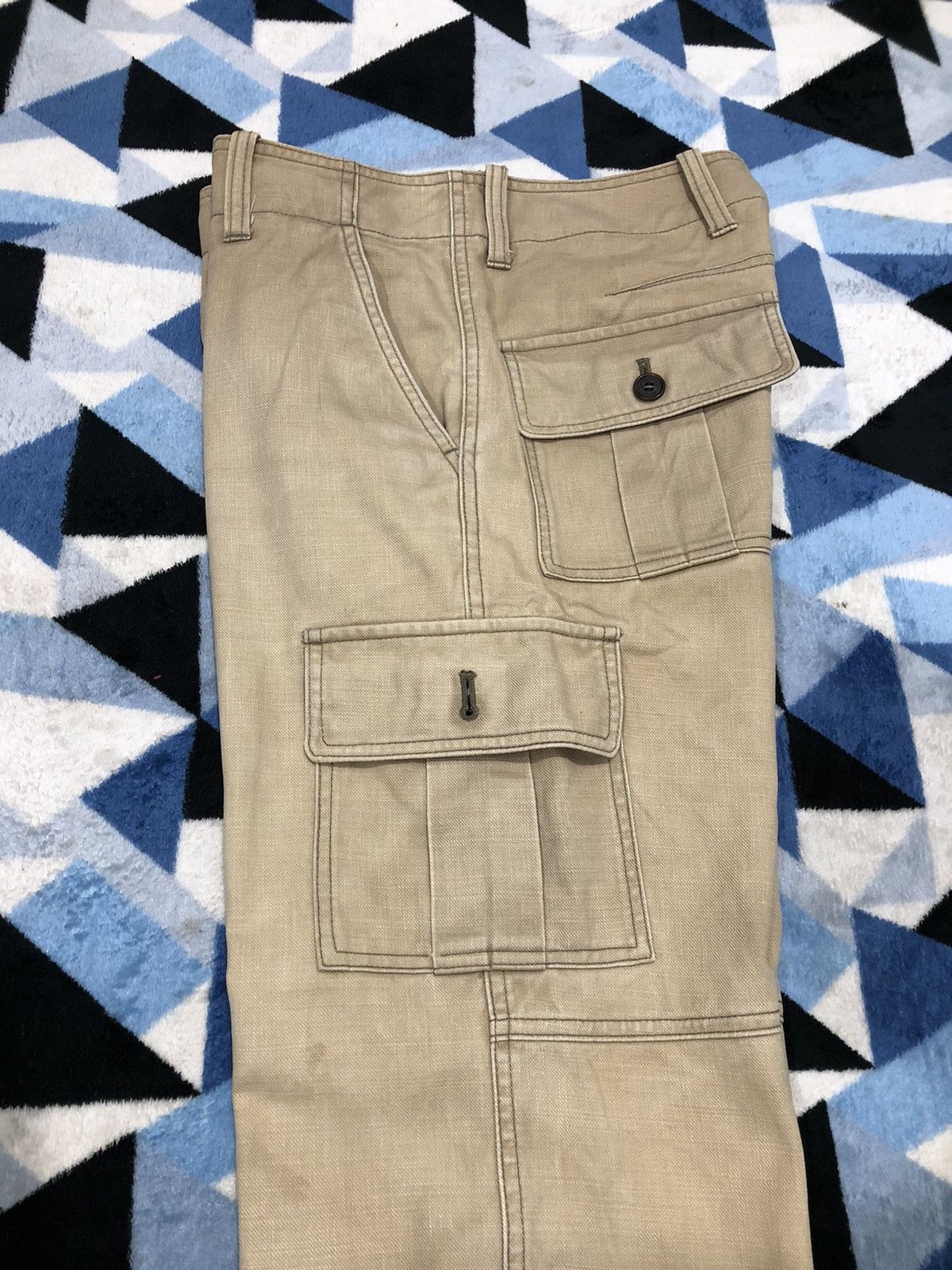 Japanese Brand RYKIEL HOMME Utility Tactial Multipocket Crgo Pants Size US 31 - 8 Thumbnail