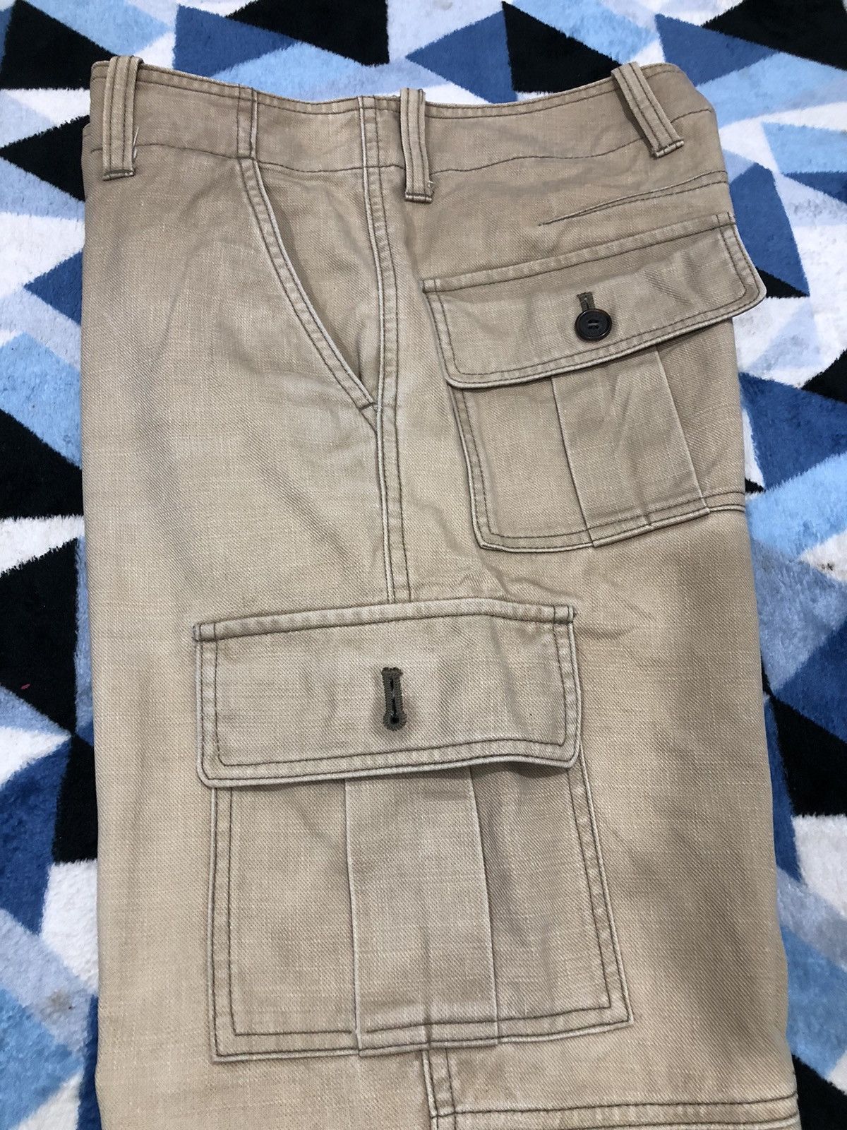Japanese Brand RYKIEL HOMME Utility Tactial Multipocket Crgo Pants Size US 31 - 9 Thumbnail