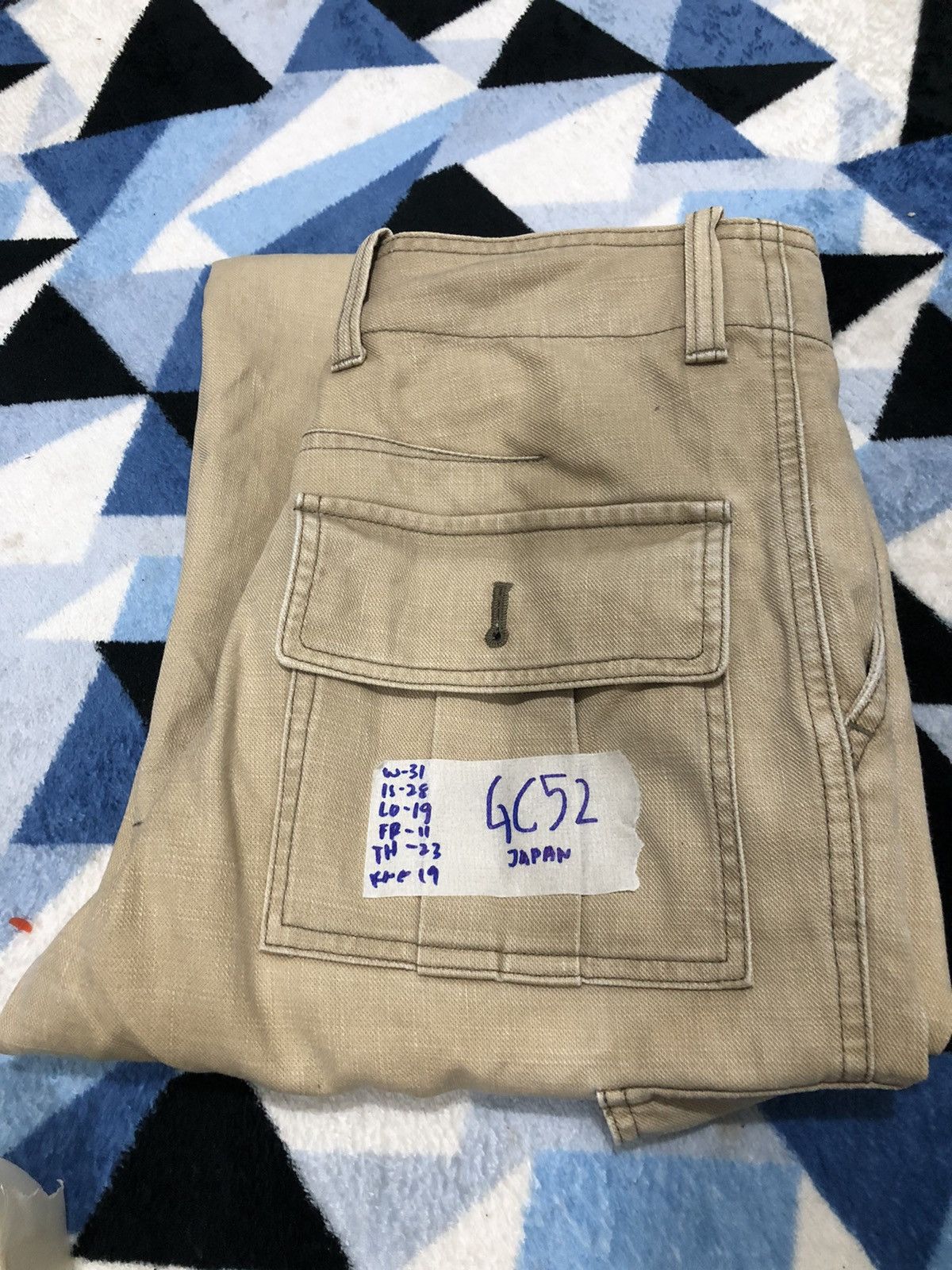 Japanese Brand RYKIEL HOMME Utility Tactial Multipocket Crgo Pants Size US 31 - 15 Thumbnail
