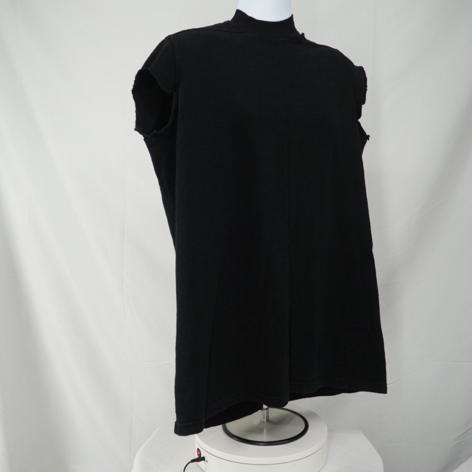 Rick Owens Drkshdw Jumbo Black Sleeveless Sweater Shirt Oversized SS17 Glitter Size US XL / EU 56 / 4 - 17 Thumbnail