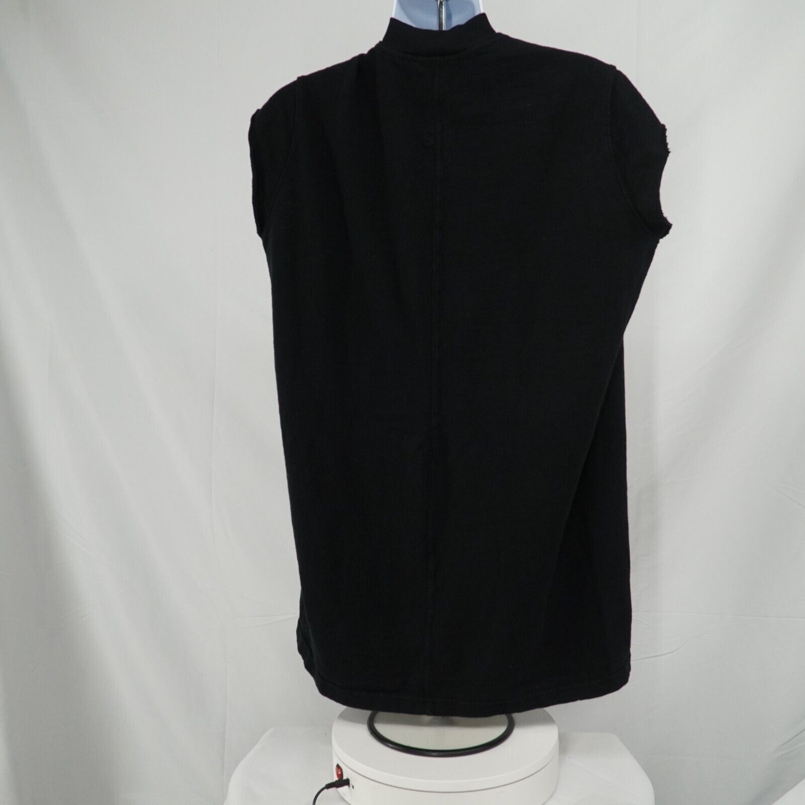 Rick Owens Drkshdw Jumbo Black Sleeveless Sweater Shirt Oversized SS17 Glitter Size US XL / EU 56 / 4 - 12 Thumbnail