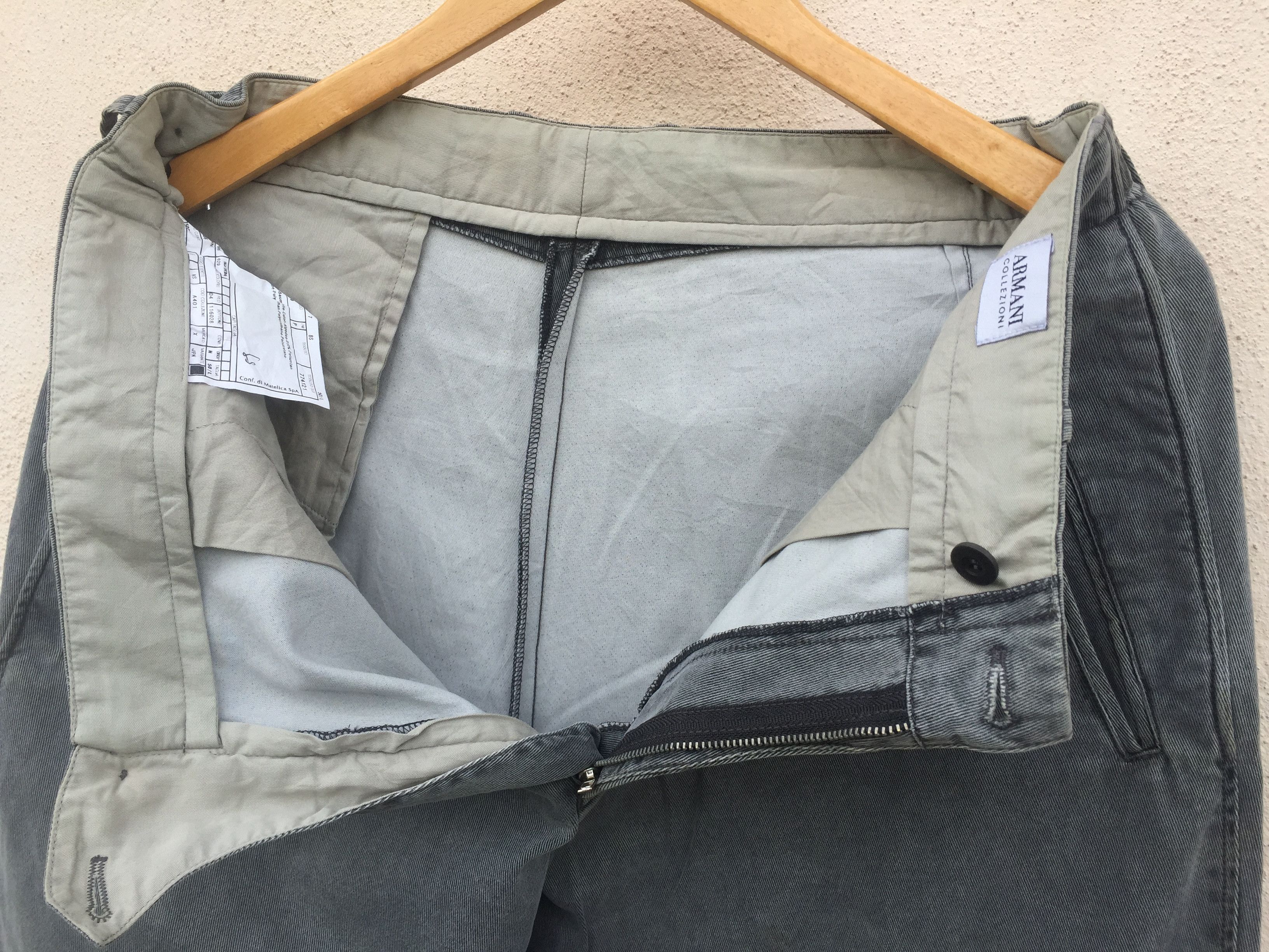 Armani Armani Collezioni Grey Trousers Size US 32 / EU 48 - 7 Thumbnail