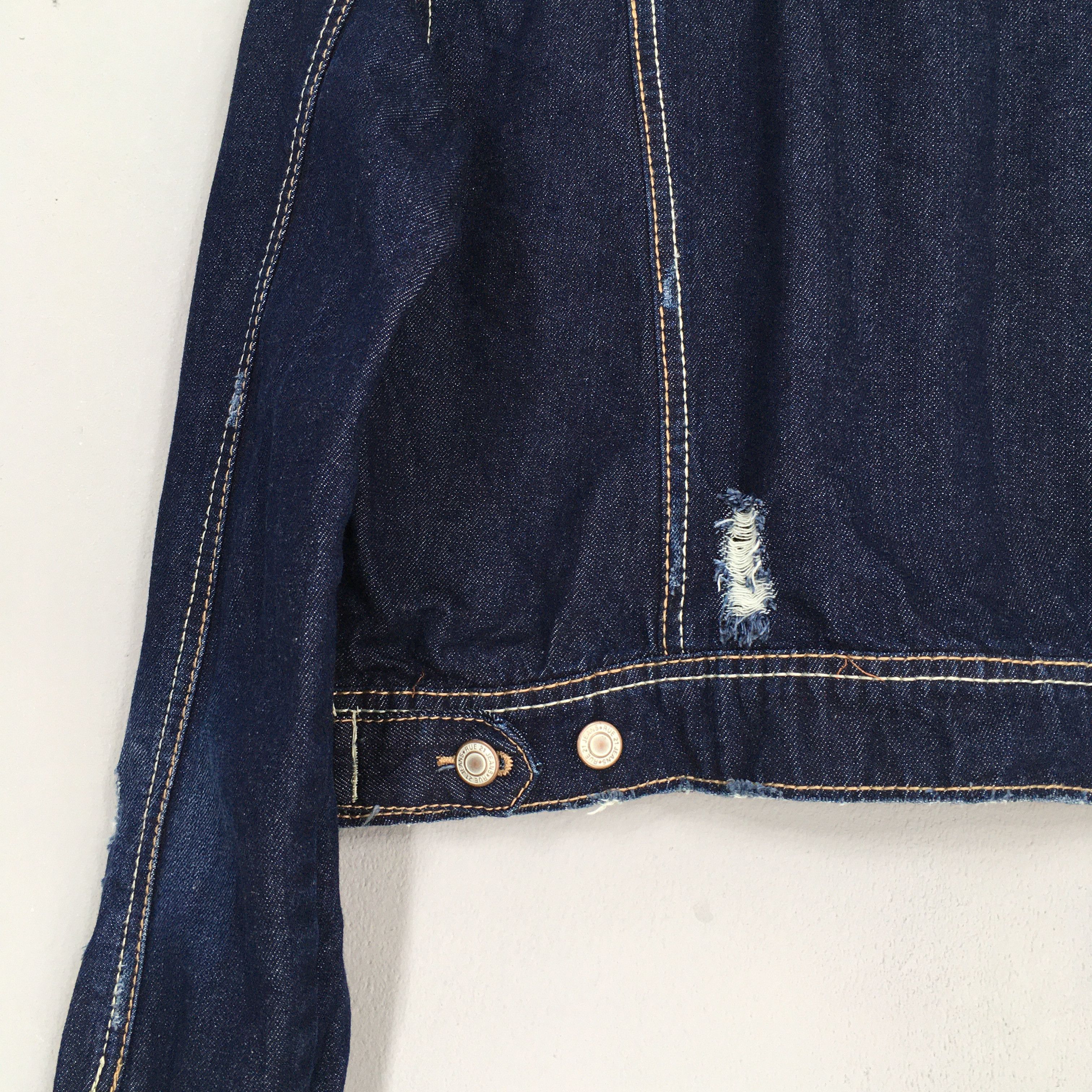 If Six Was Nine × True Religion Vintage 90's Denim Cropped Jeans Jacket Women Small Size S / US 4 / IT 40 - 7 Thumbnail