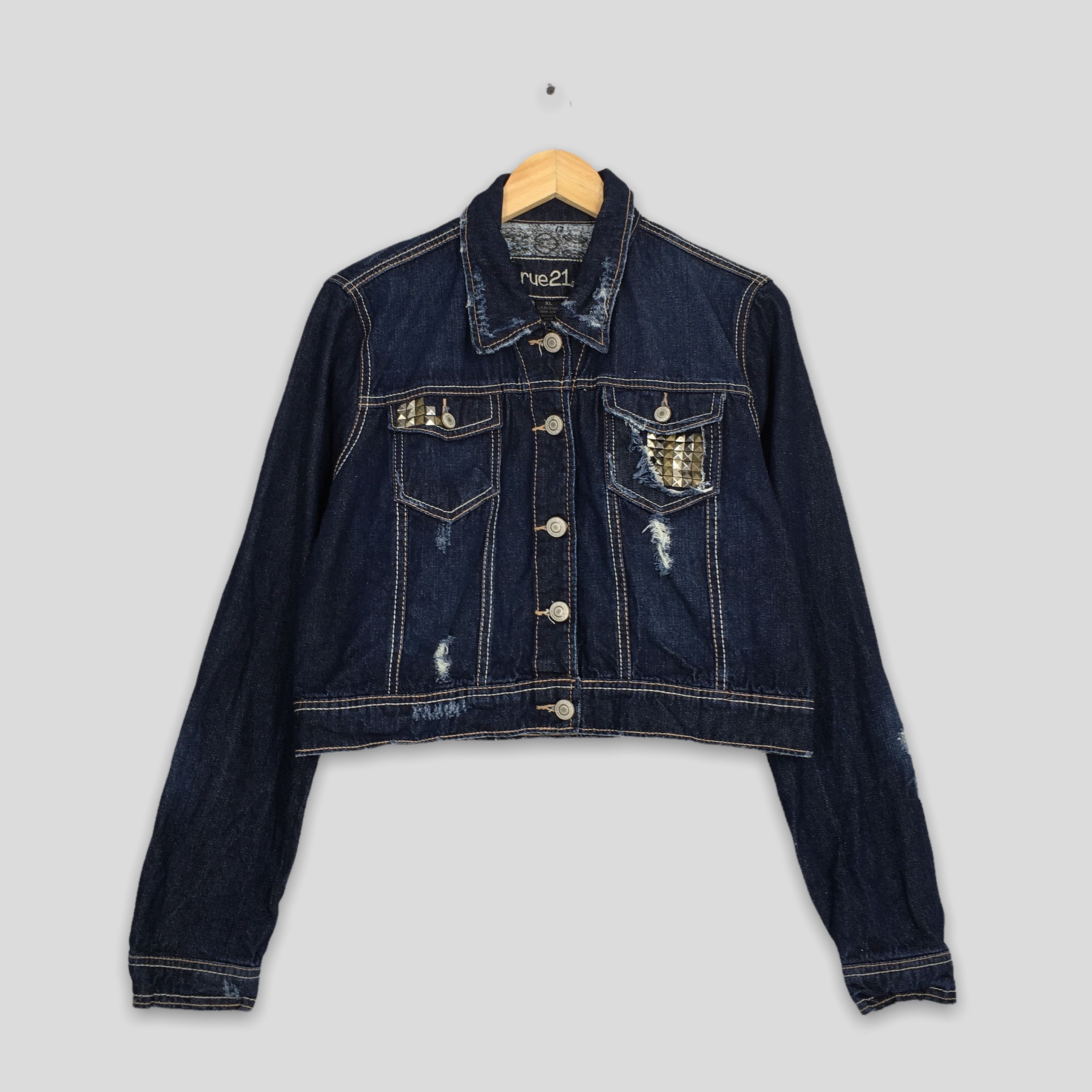 If Six Was Nine × True Religion Vintage 90's Denim Cropped Jeans Jacket Women Small Size S / US 4 / IT 40 - 1 Thumbnail