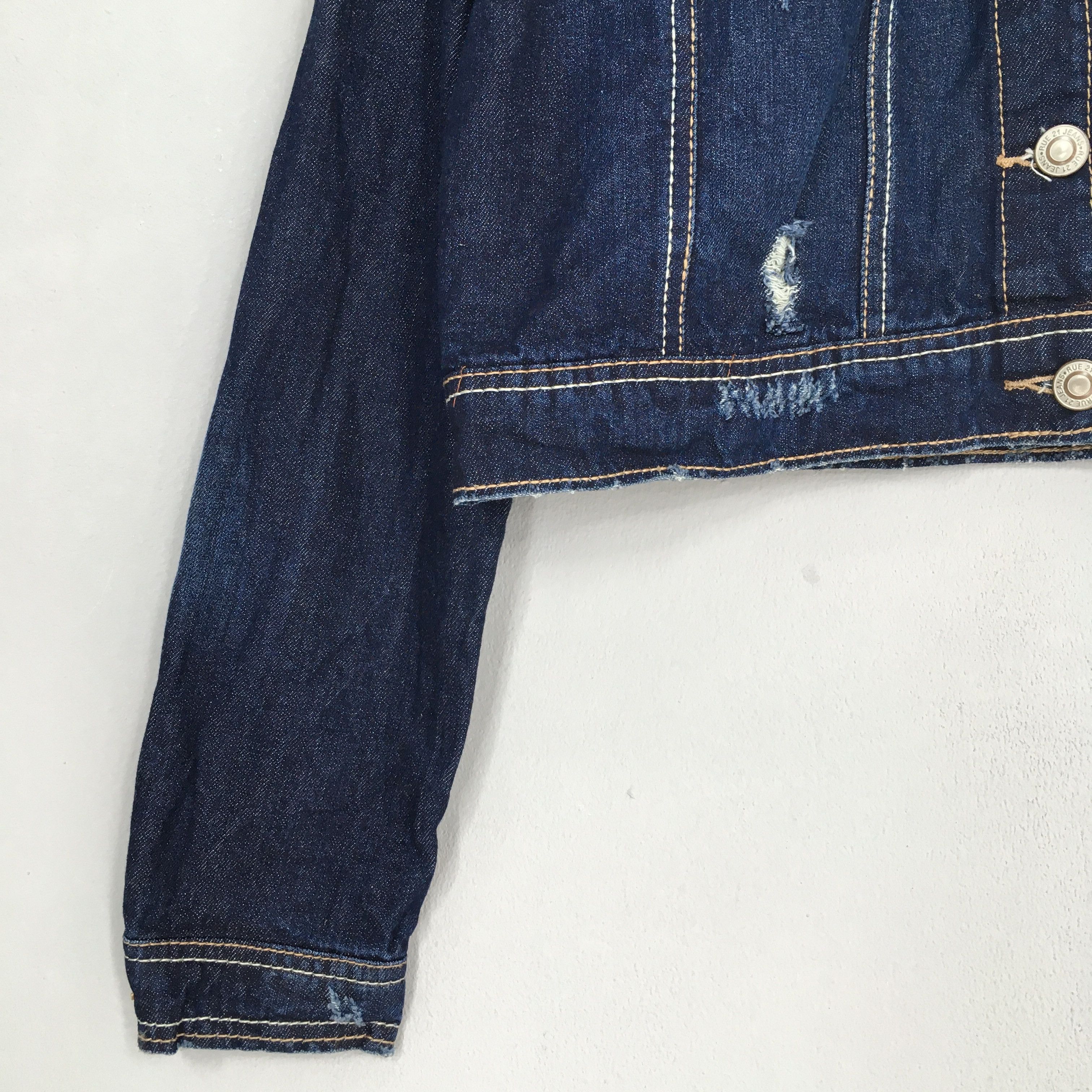 If Six Was Nine × True Religion Vintage 90's Denim Cropped Jeans Jacket Women Small Size S / US 4 / IT 40 - 3 Thumbnail