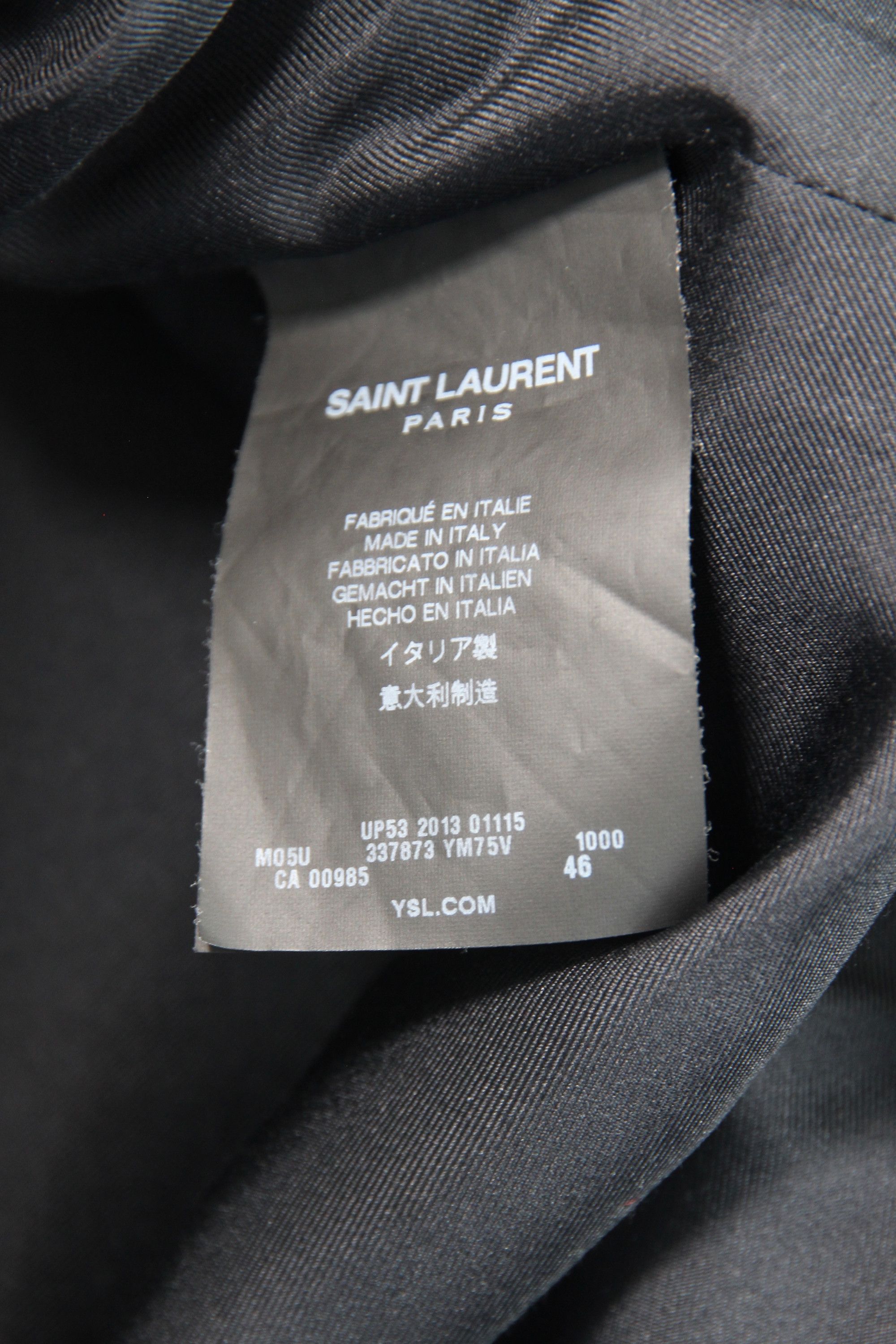 Hedi Slimane × Saint Laurent Paris Saint Laurent Peacoat Jacket Cropped Wool Coat FW13 Paris 46 Size US S / EU 44-46 / 1 - 9 Thumbnail
