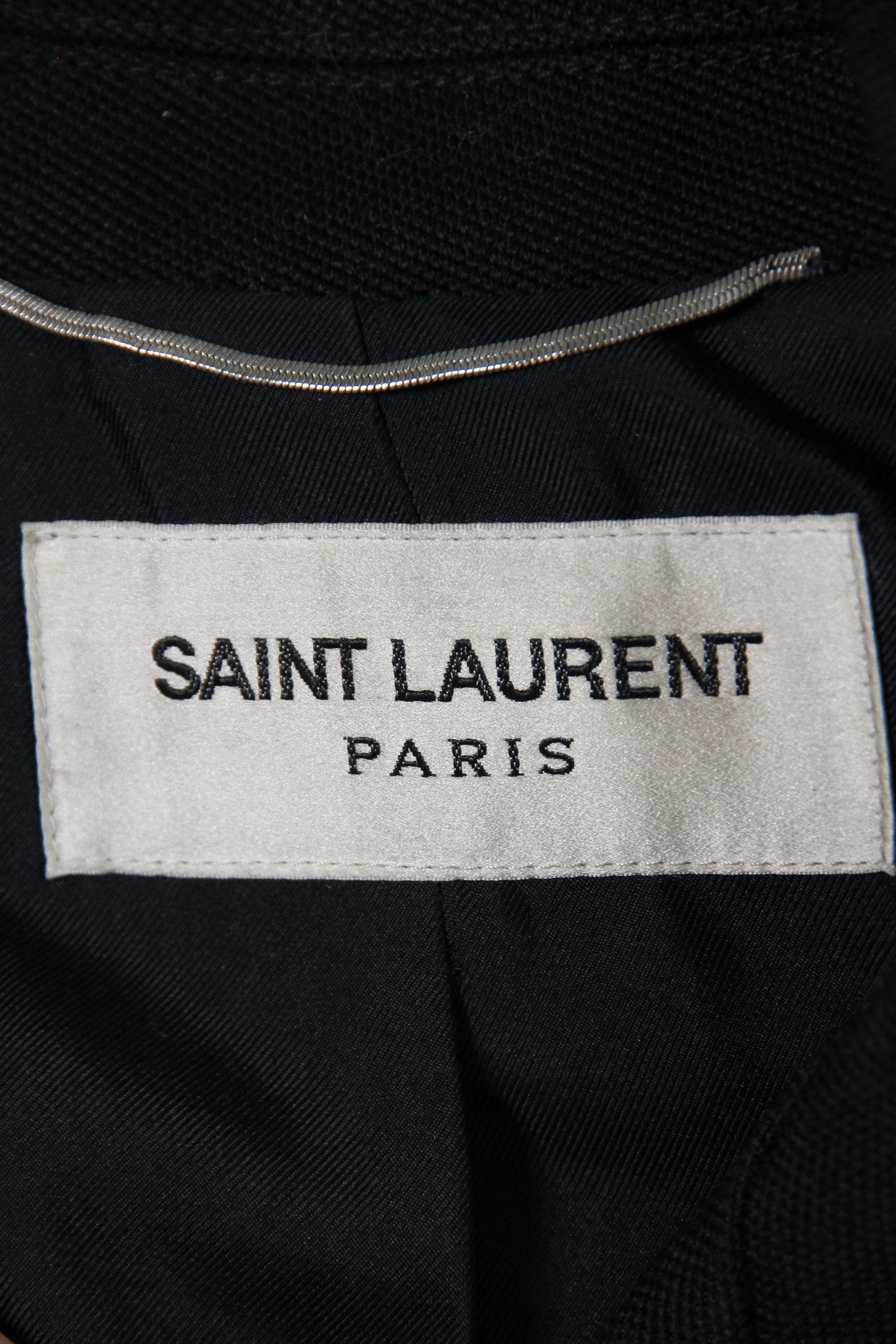 Hedi Slimane × Saint Laurent Paris Saint Laurent Peacoat Jacket Cropped Wool Coat FW13 Paris 46 Size US S / EU 44-46 / 1 - 10 Thumbnail