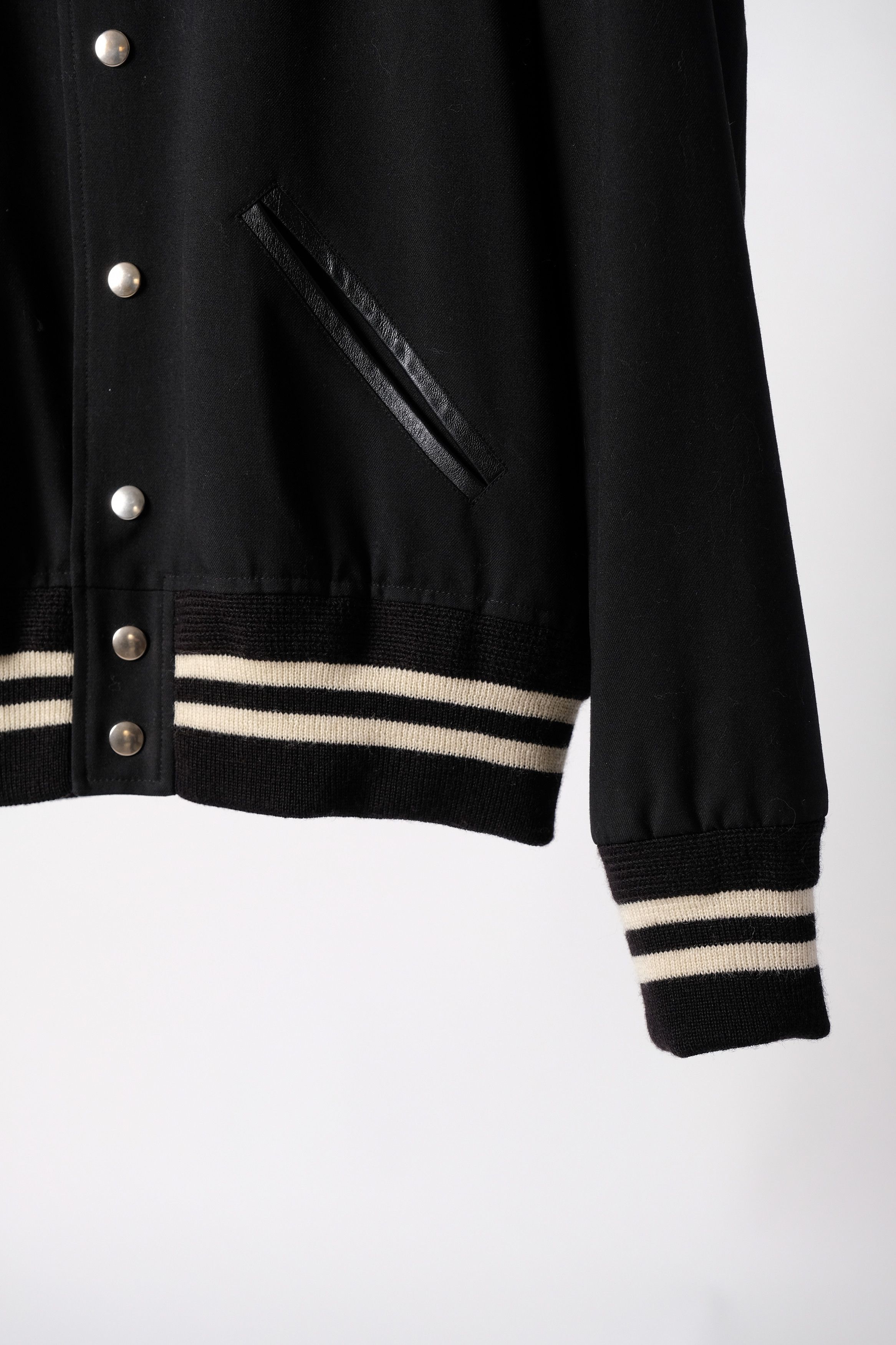 Hedi Slimane × Saint Laurent Paris SS14 Saint Laurent Paris Teddy Varsity Jacket Black Wool 48 Size US M / EU 48-50 / 2 - 5 Thumbnail