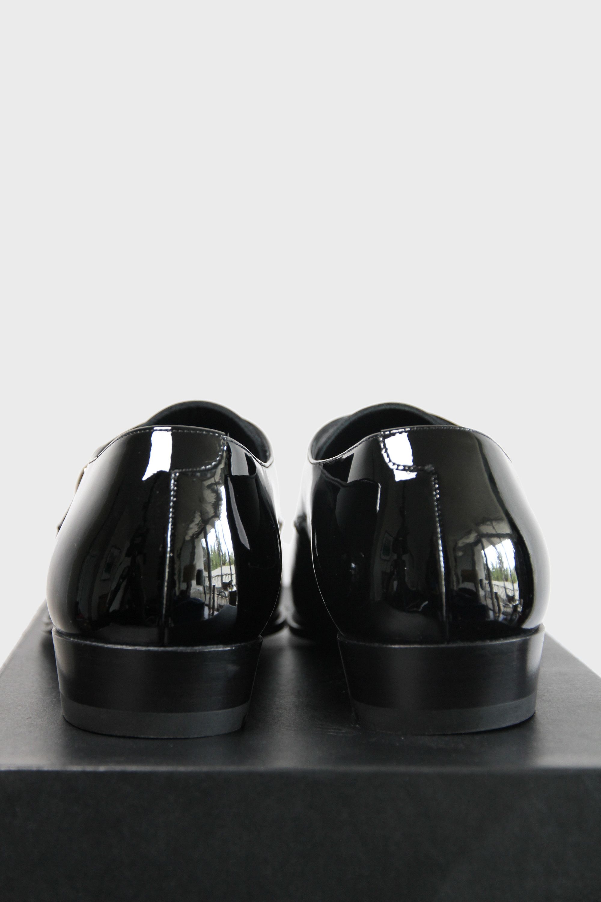 Celine × Hedi Slimane Celine Patent Leather Derby Single Buckle Jacno Shoes 41 8 Size US 8 / EU 41 - 6 Thumbnail