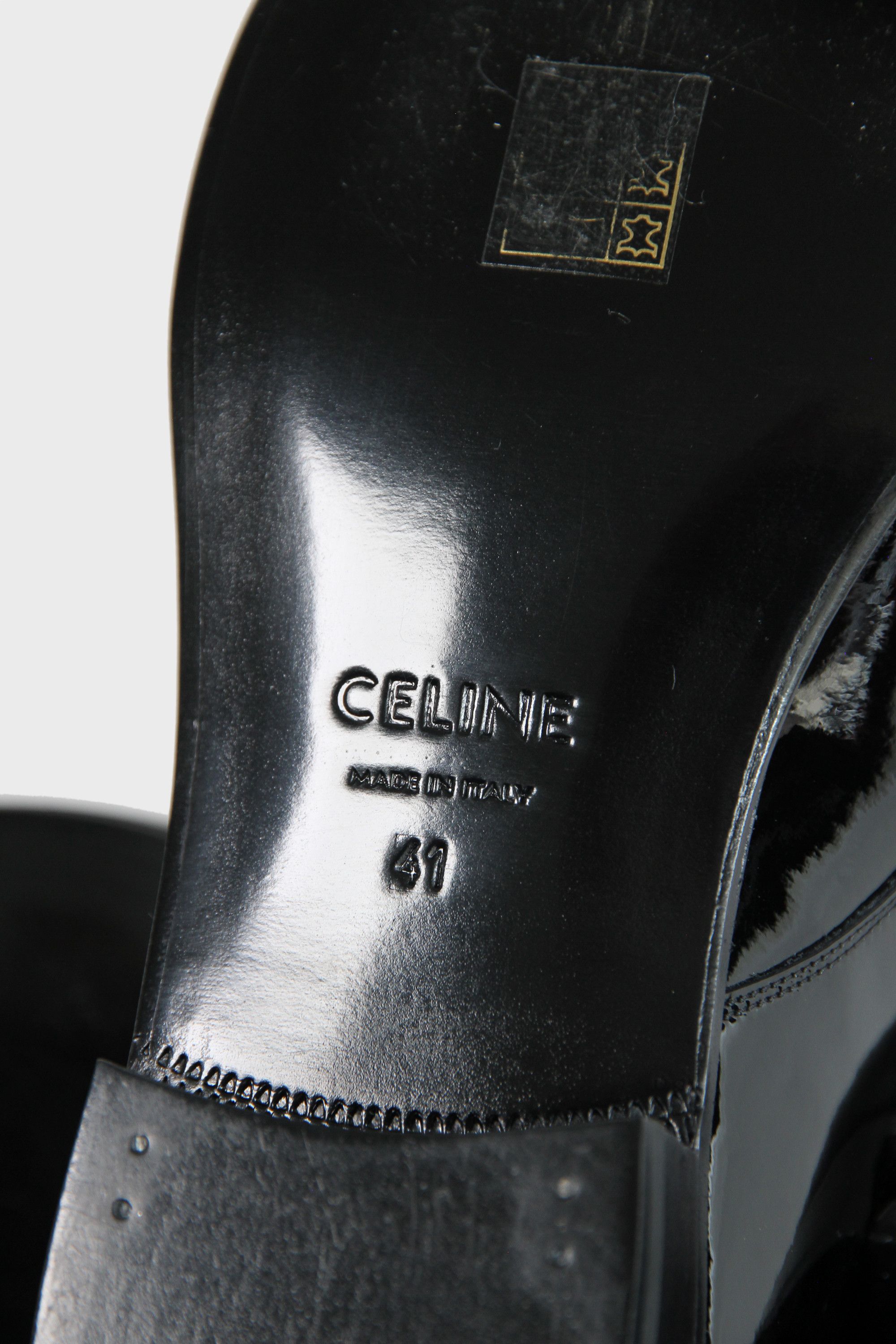 Celine × Hedi Slimane Celine Patent Leather Derby Single Buckle Jacno Shoes 41 8 Size US 8 / EU 41 - 10 Thumbnail