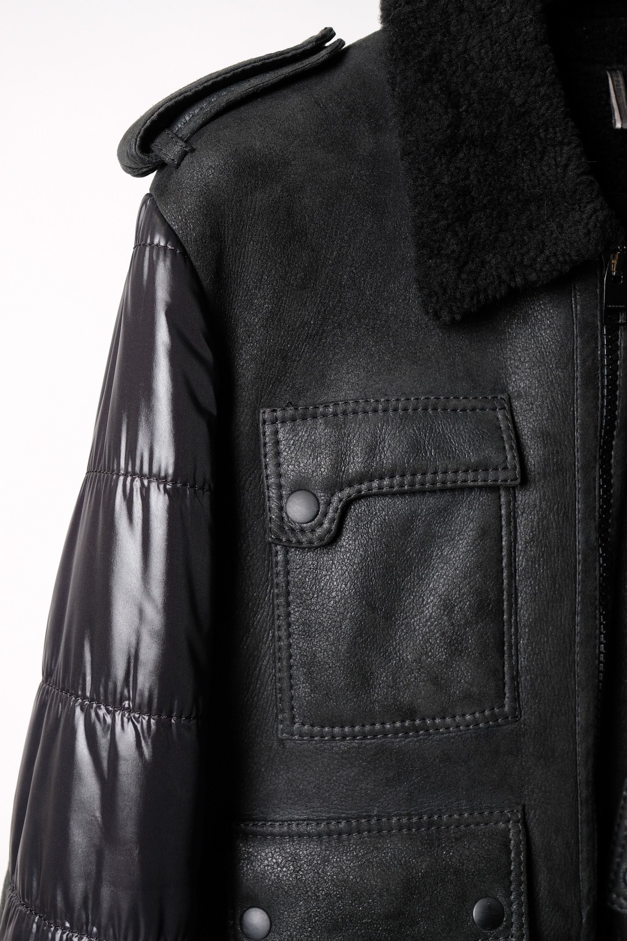 Dior × Hedi Slimane FW07 Dior Homme Navigate Shearling Leather Jacket 50 Size US M / EU 48-50 / 2 - 7 Thumbnail