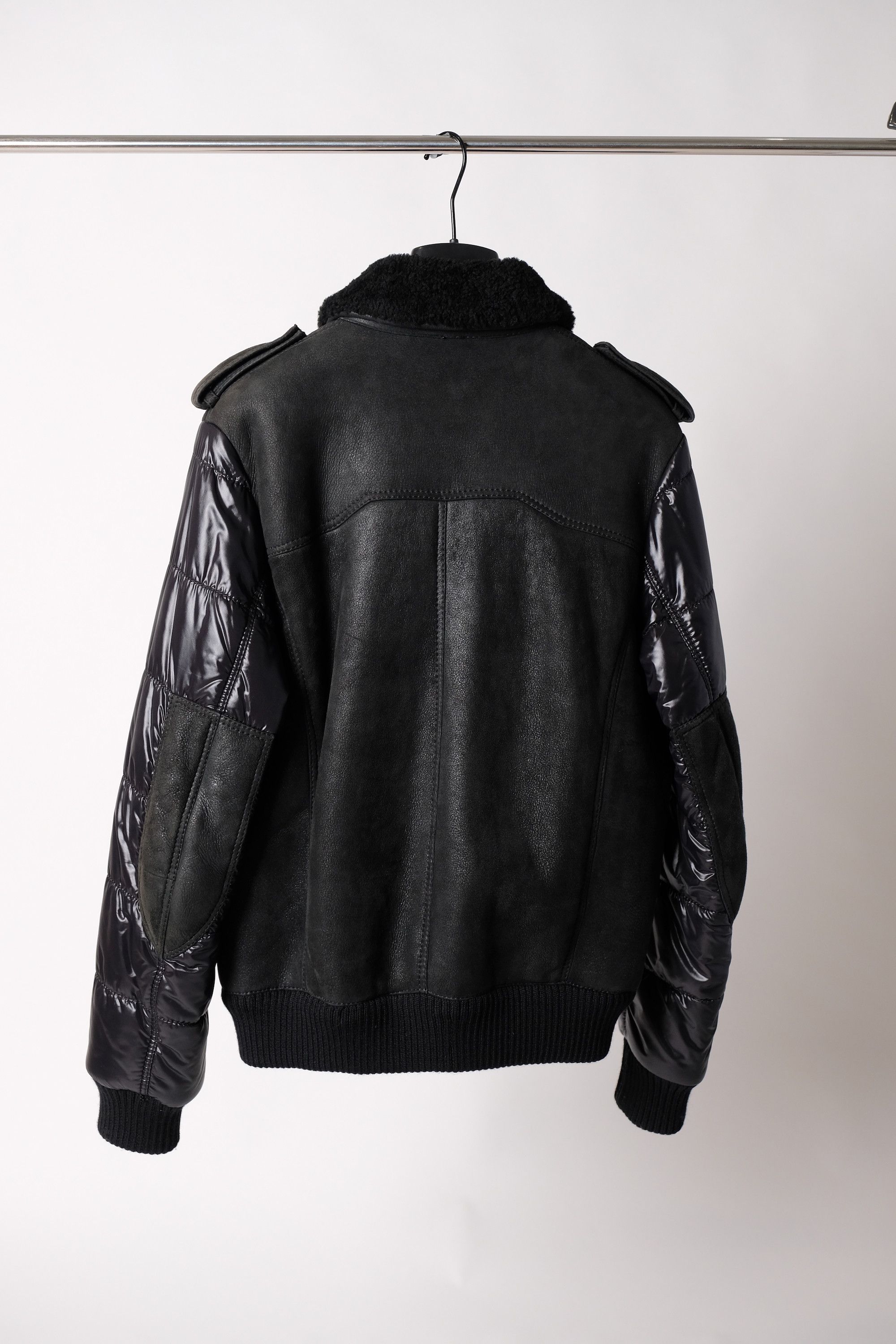 Dior × Hedi Slimane FW07 Dior Homme Navigate Shearling Leather Jacket 50 Size US M / EU 48-50 / 2 - 3 Thumbnail