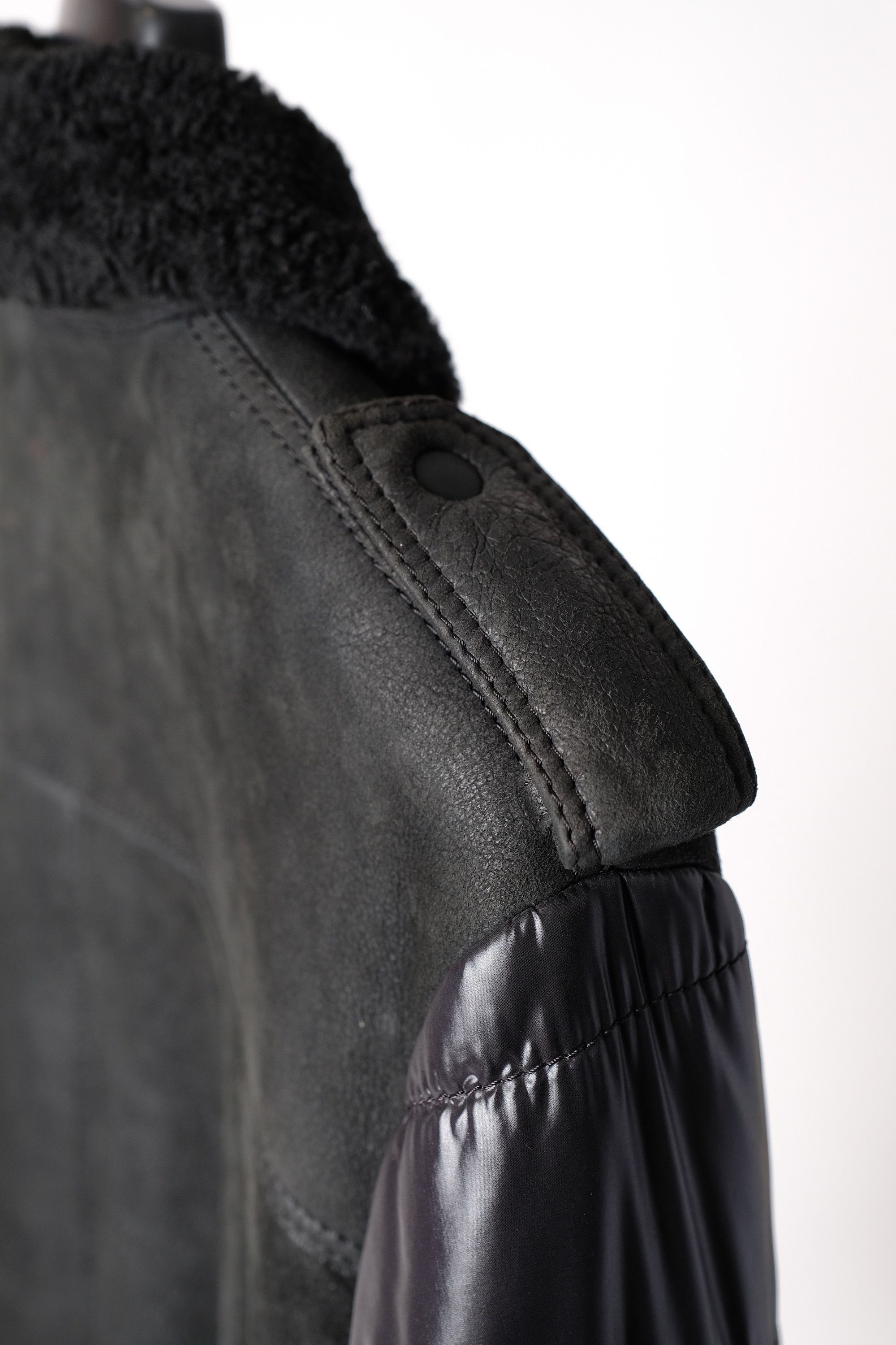 Dior × Hedi Slimane FW07 Dior Homme Navigate Shearling Leather Jacket 50 Size US M / EU 48-50 / 2 - 6 Thumbnail