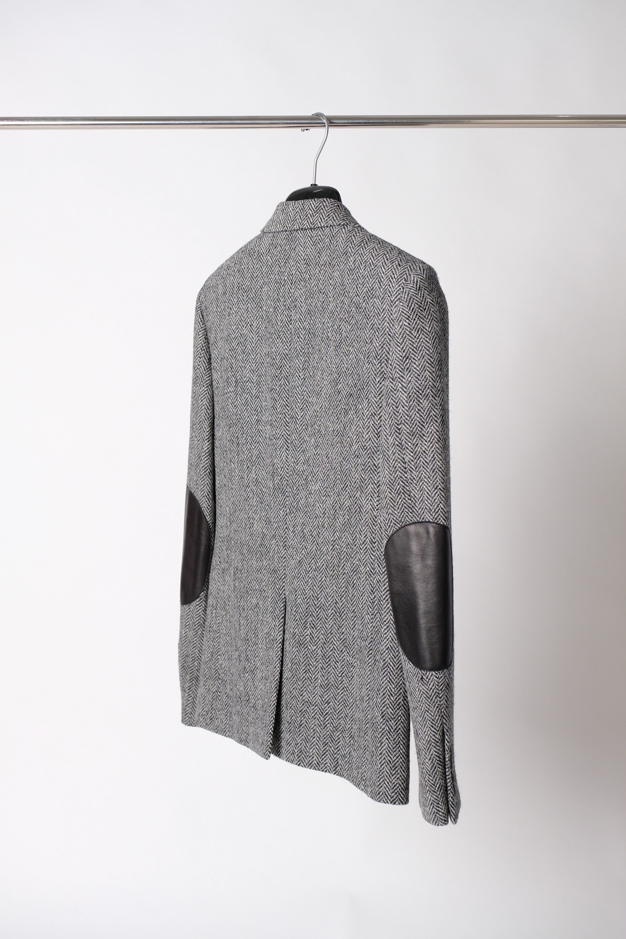Hedi Slimane × Saint Laurent Paris FW15 Saint Laurent Paris Wool Herringbone Blazer Jacket Size 42R - 4 Thumbnail