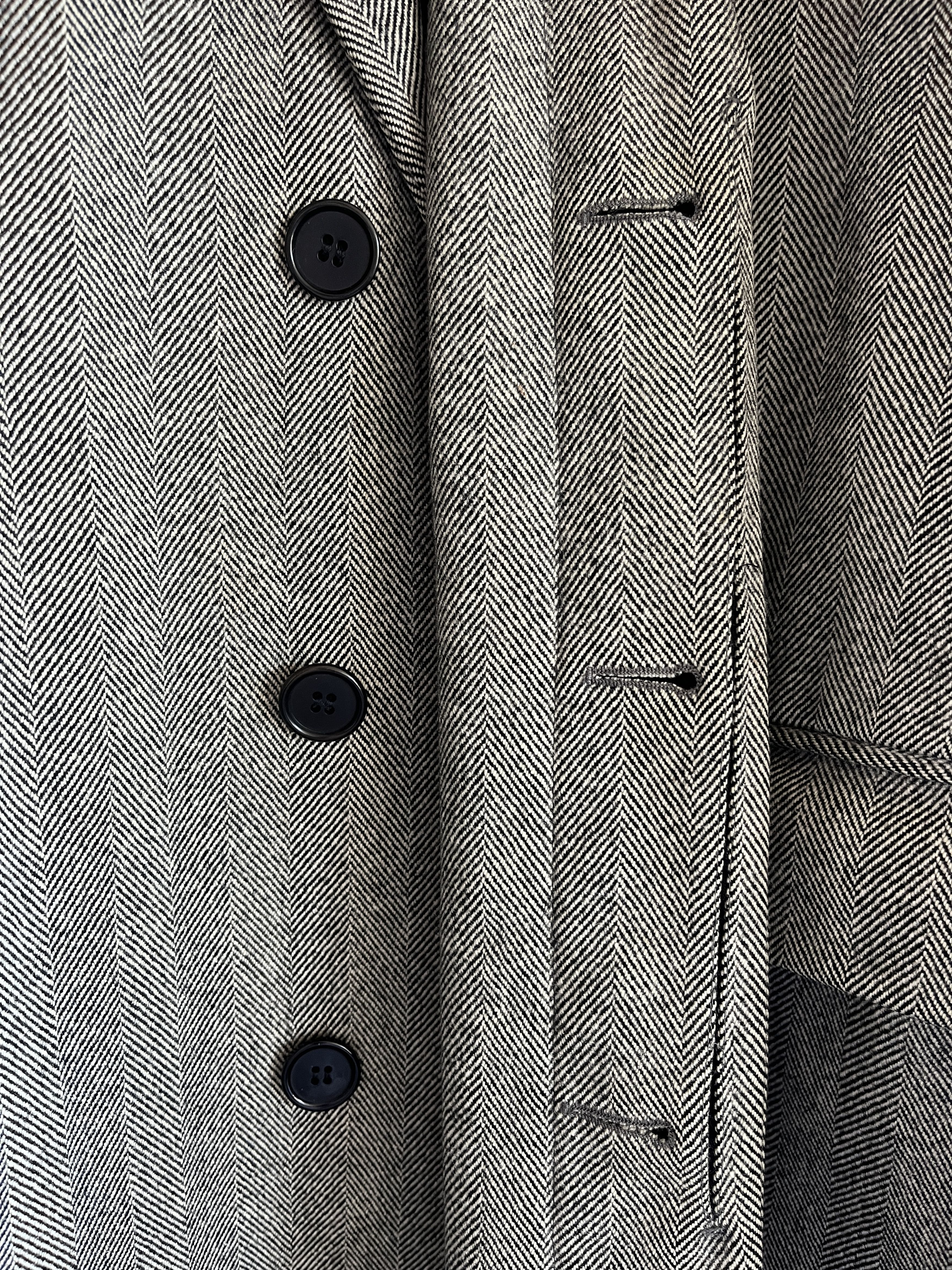 Helmut Lang FW00 Helmut Lang Archive Wool Herringbone Coat 48 Size US M / EU 48-50 / 2 - 4 Thumbnail