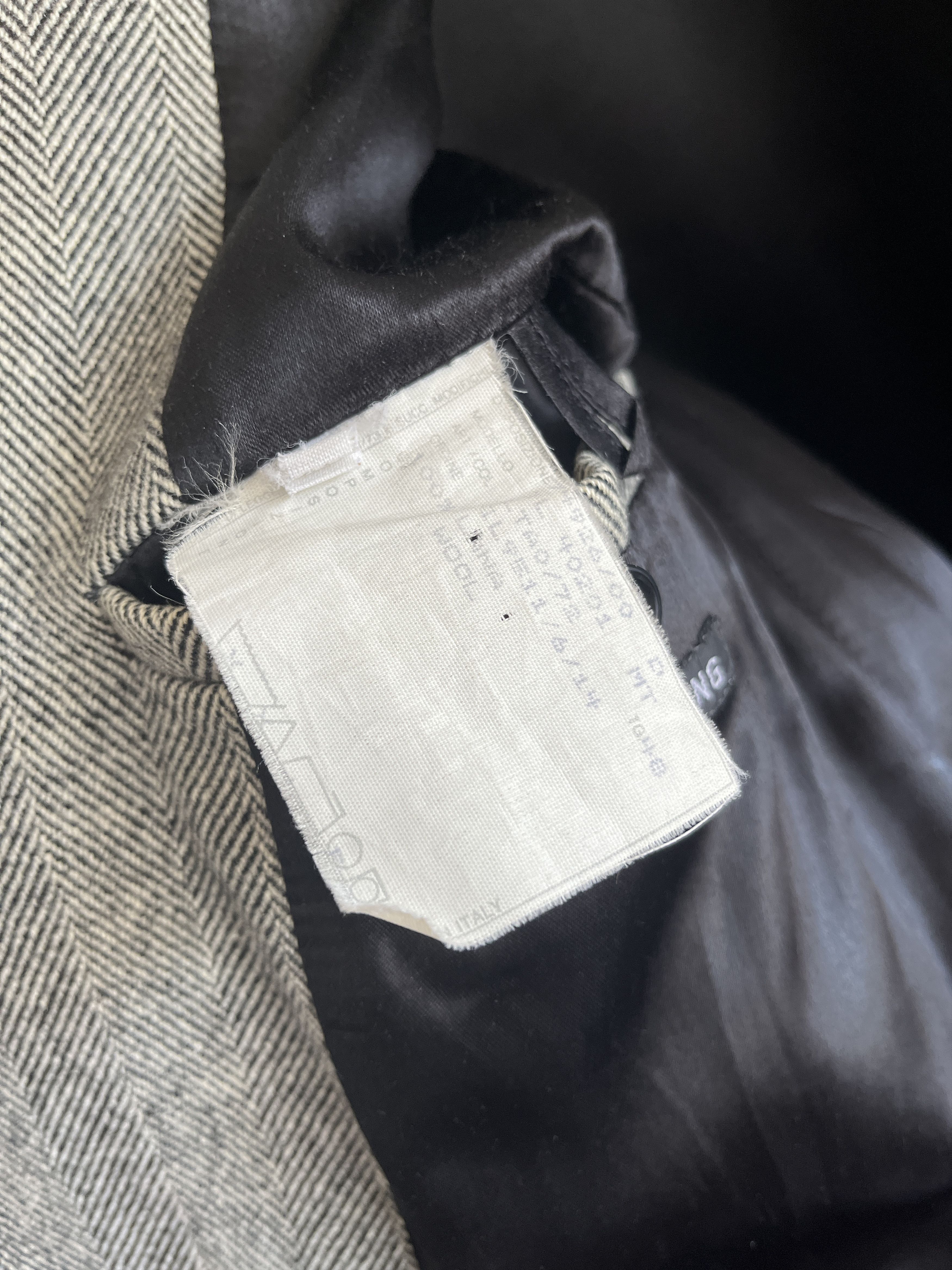 Helmut Lang FW00 Helmut Lang Archive Wool Herringbone Coat 48 Size US M / EU 48-50 / 2 - 9 Thumbnail