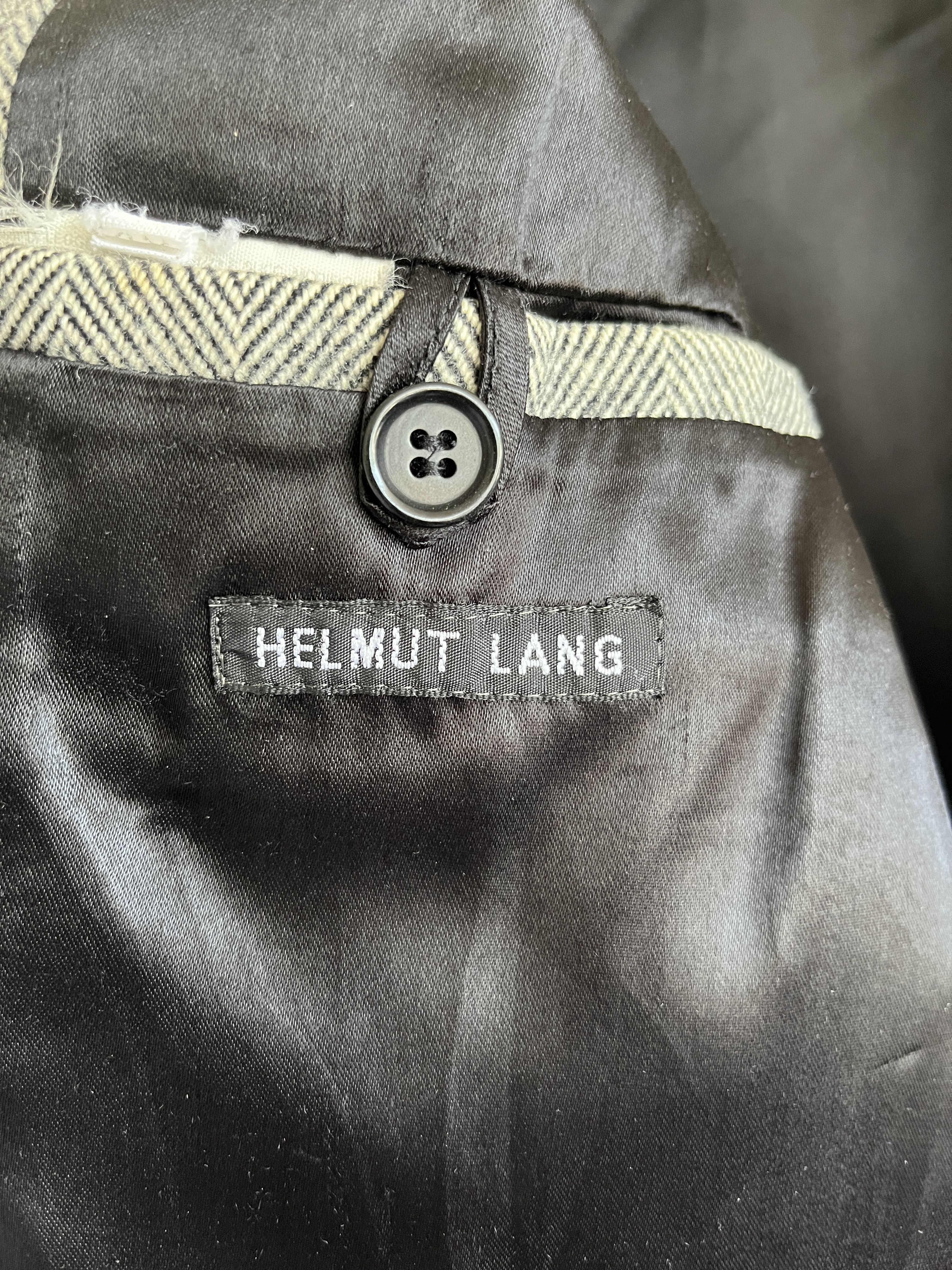 Helmut Lang FW00 Helmut Lang Archive Wool Herringbone Coat 48 Size US M / EU 48-50 / 2 - 8 Thumbnail