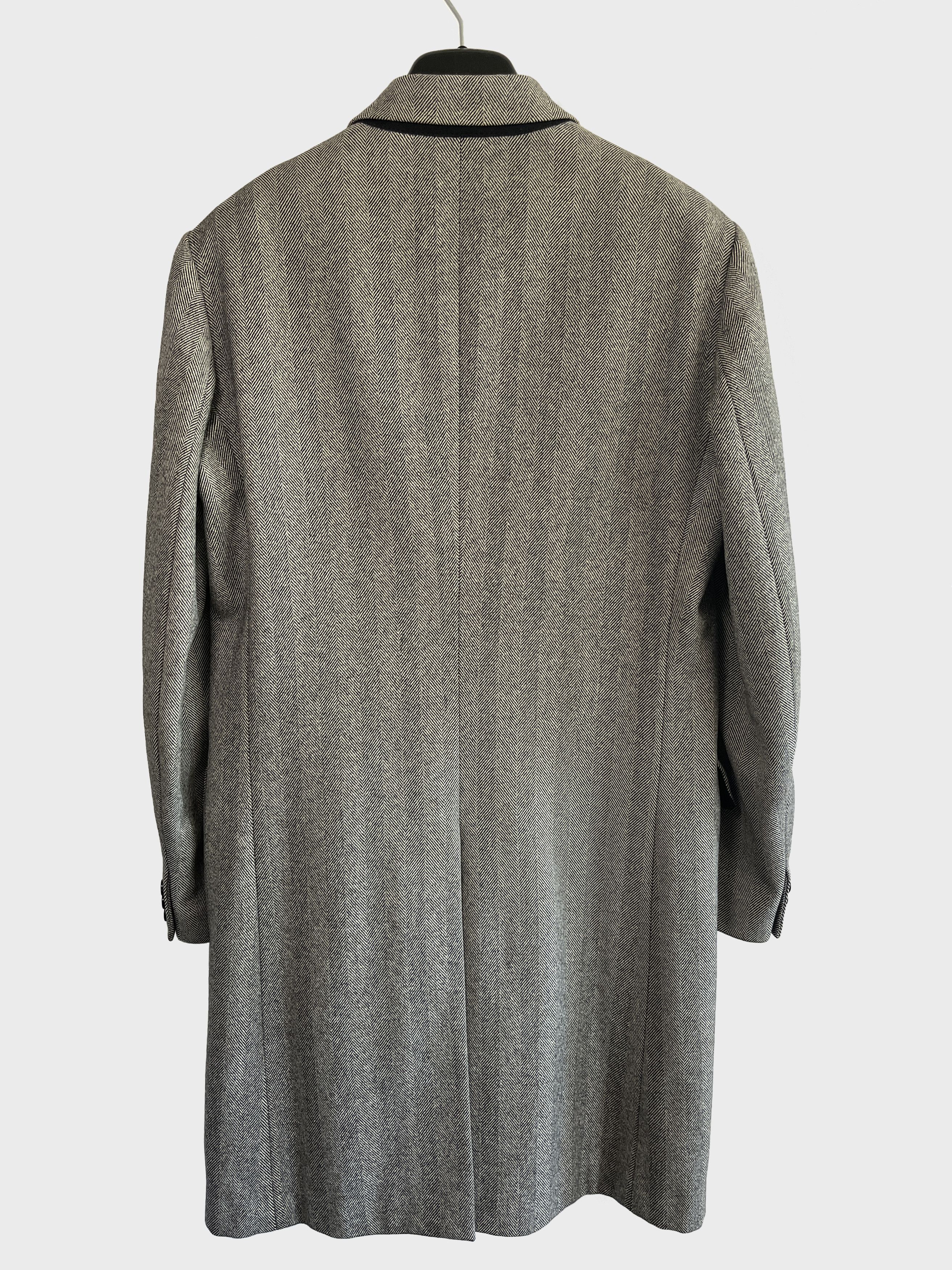 Helmut Lang FW00 Helmut Lang Archive Wool Herringbone Coat 48 Size US M / EU 48-50 / 2 - 5 Thumbnail