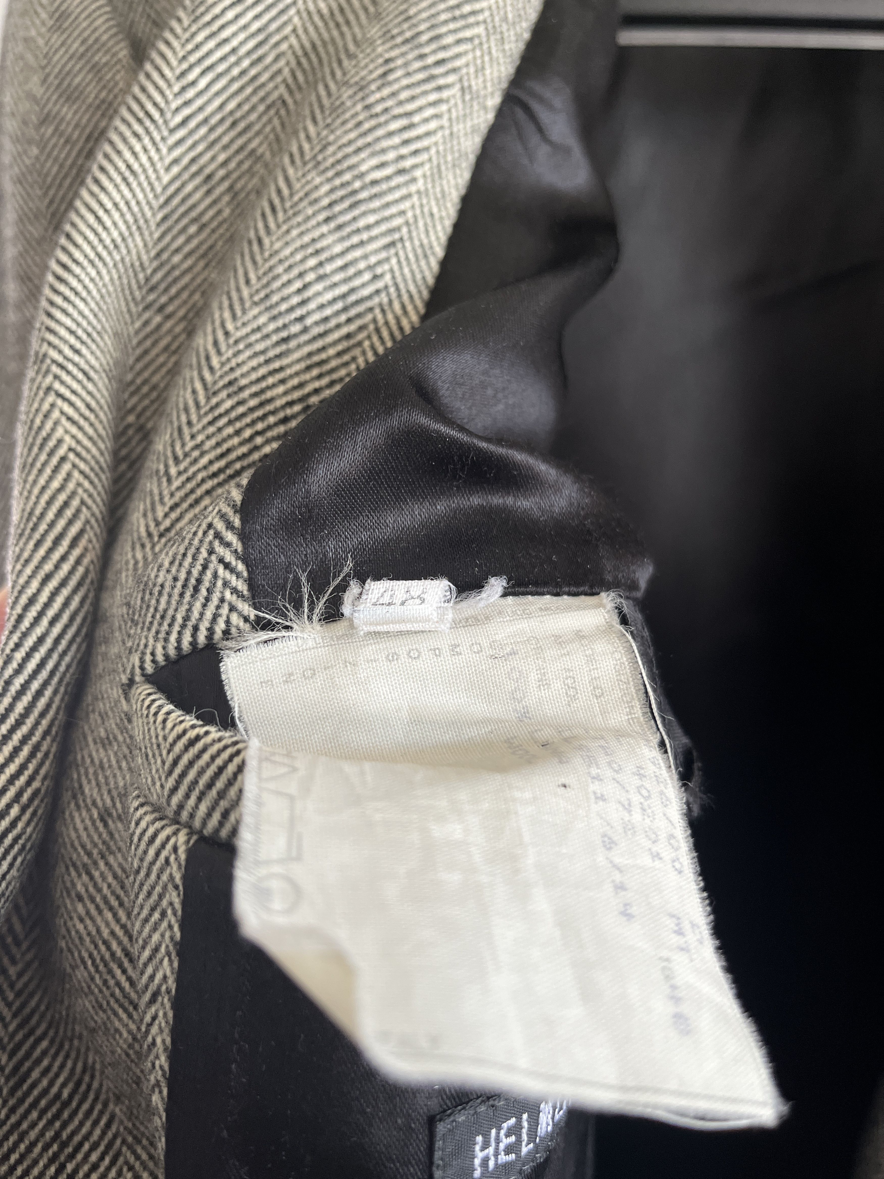 Helmut Lang FW00 Helmut Lang Archive Wool Herringbone Coat 48 Size US M / EU 48-50 / 2 - 10 Thumbnail