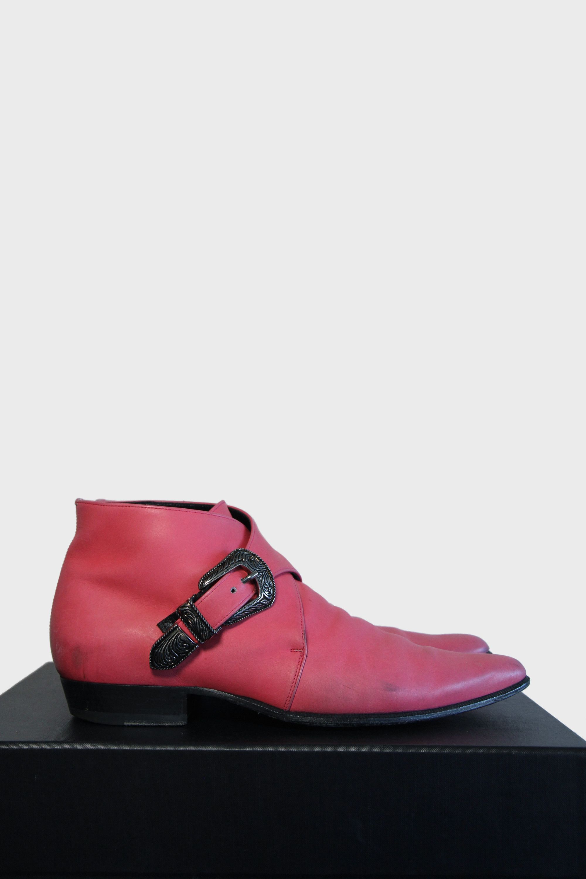 Celine × Hedi Slimane SS19 Celine Silver Leather Jacno Boots Hedi